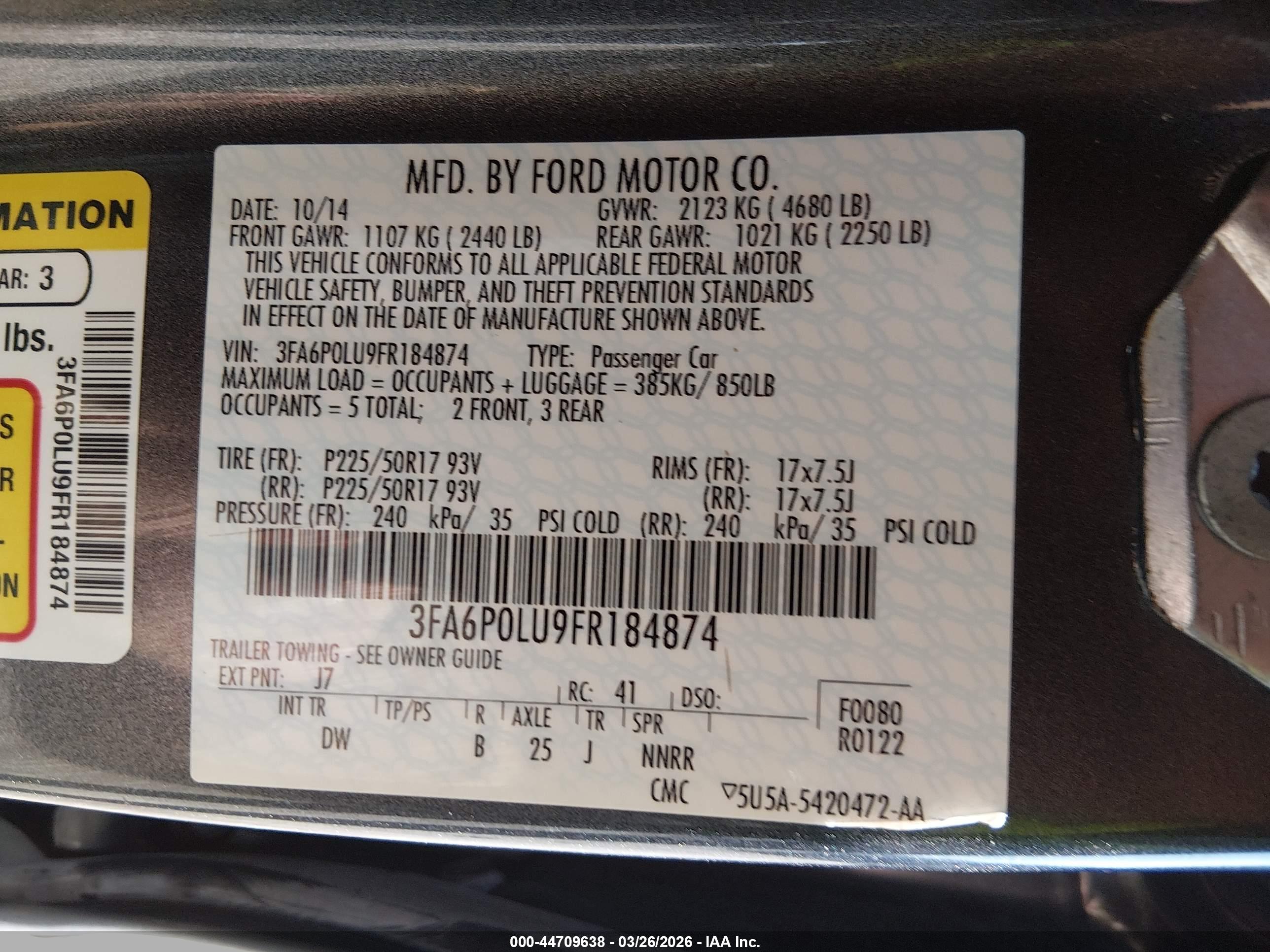 FORD FUSION image 9