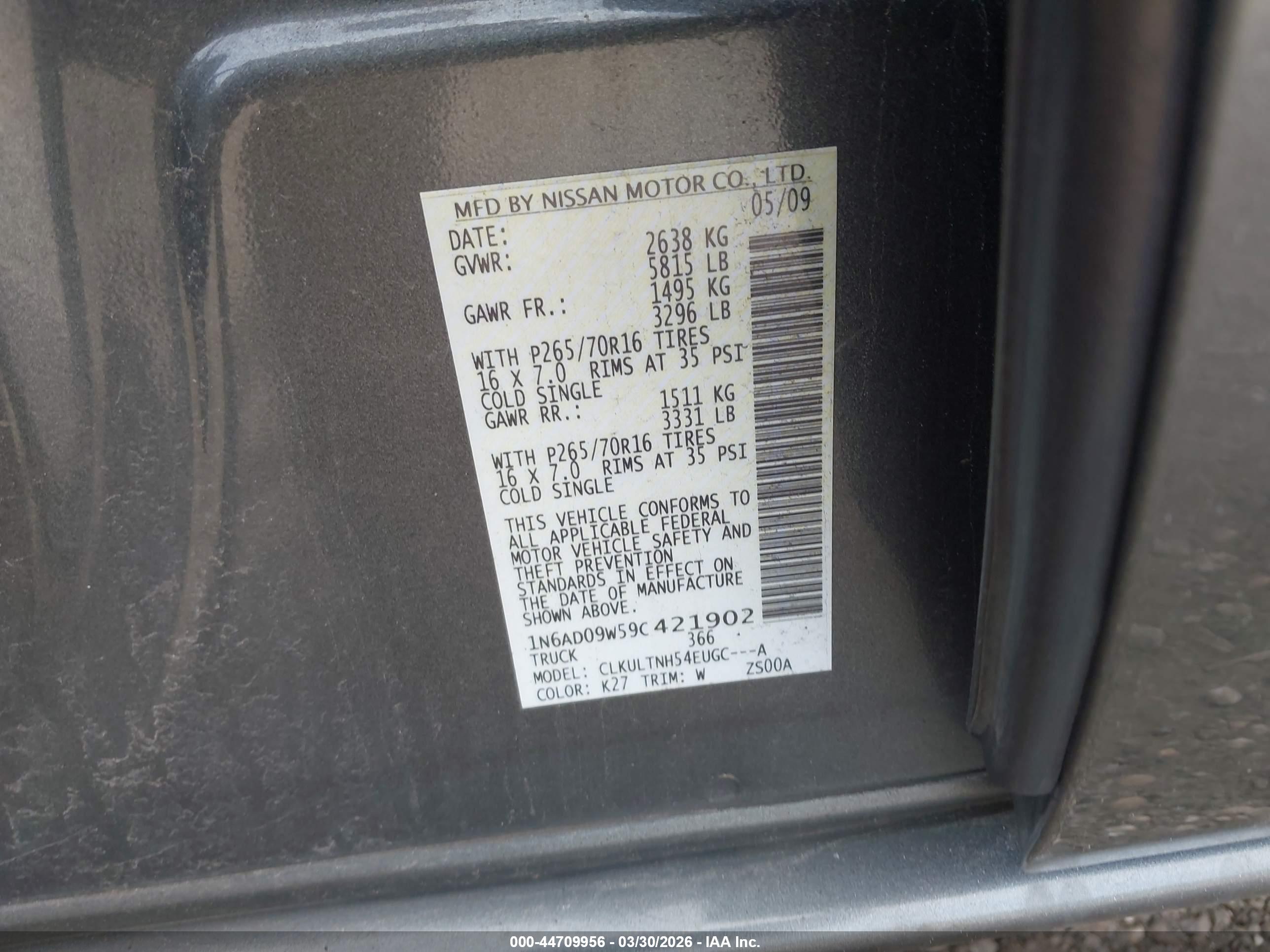 NISSAN FRONTIER image 9