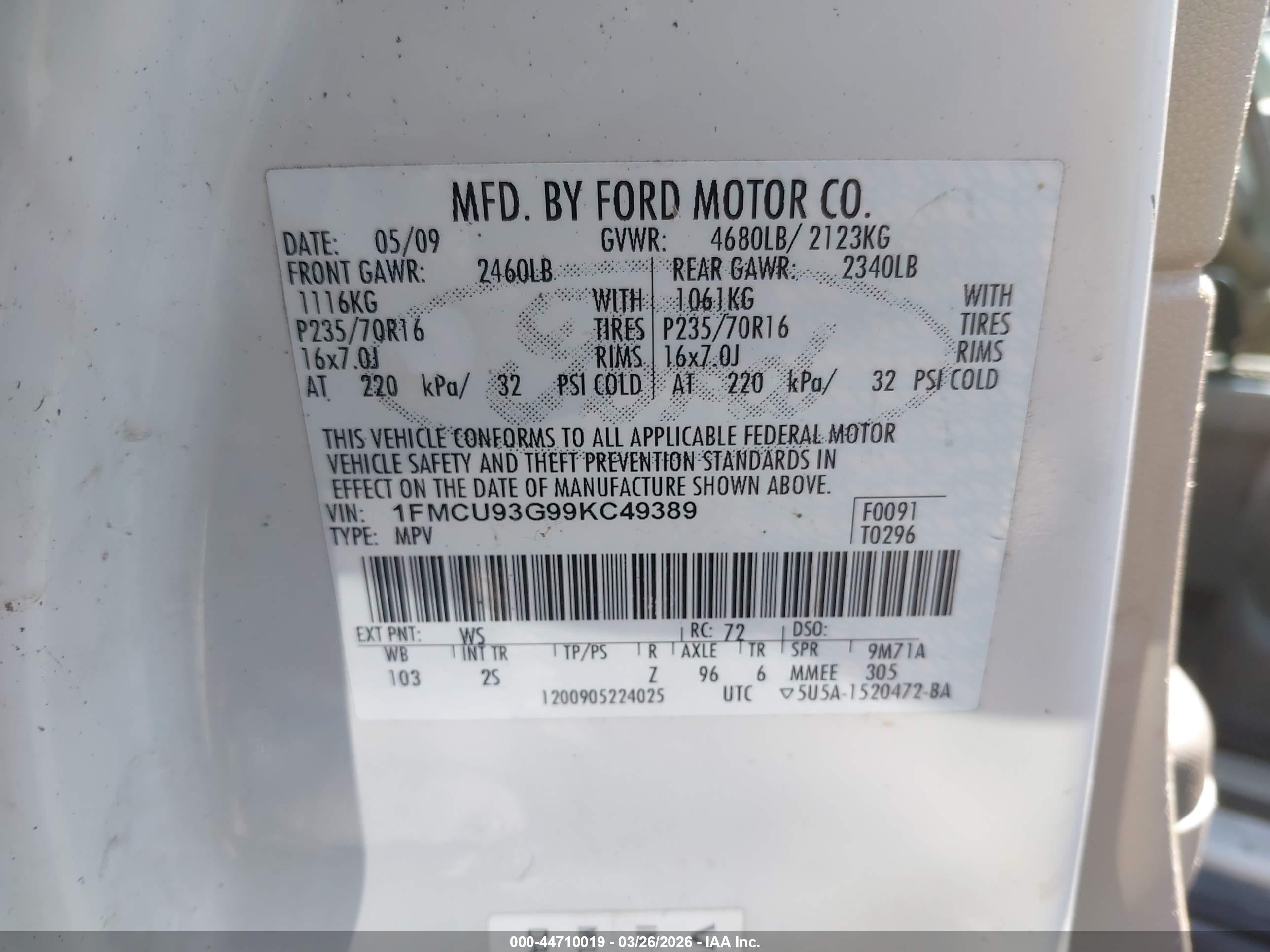 FORD ESCAPE image 9