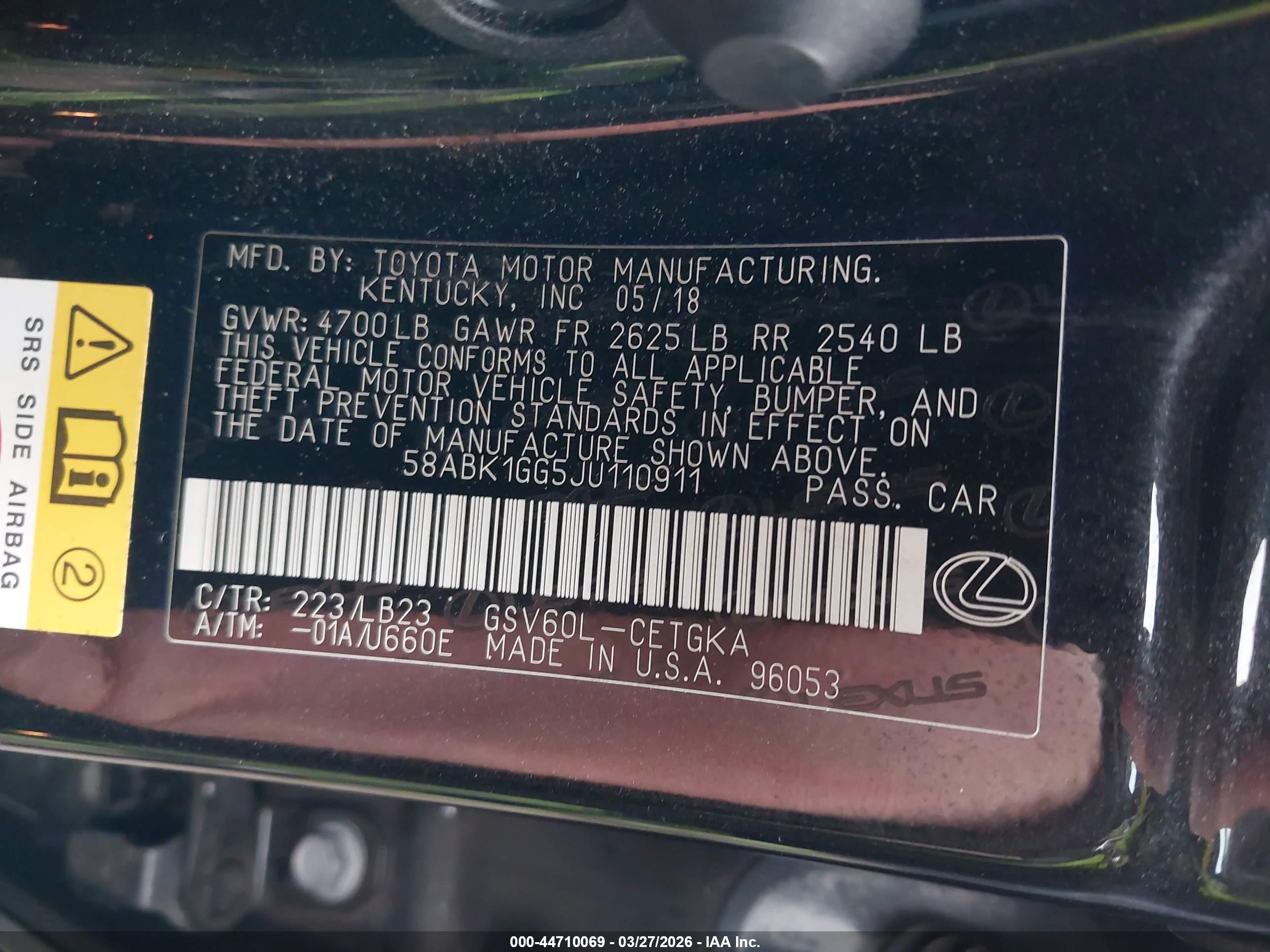 LEXUS ES image 9