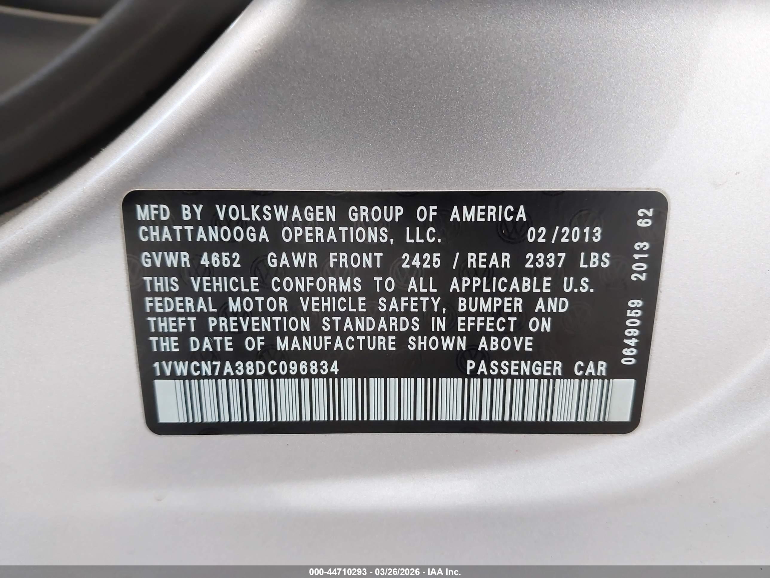 VOLKSWAGEN PASSAT image 9