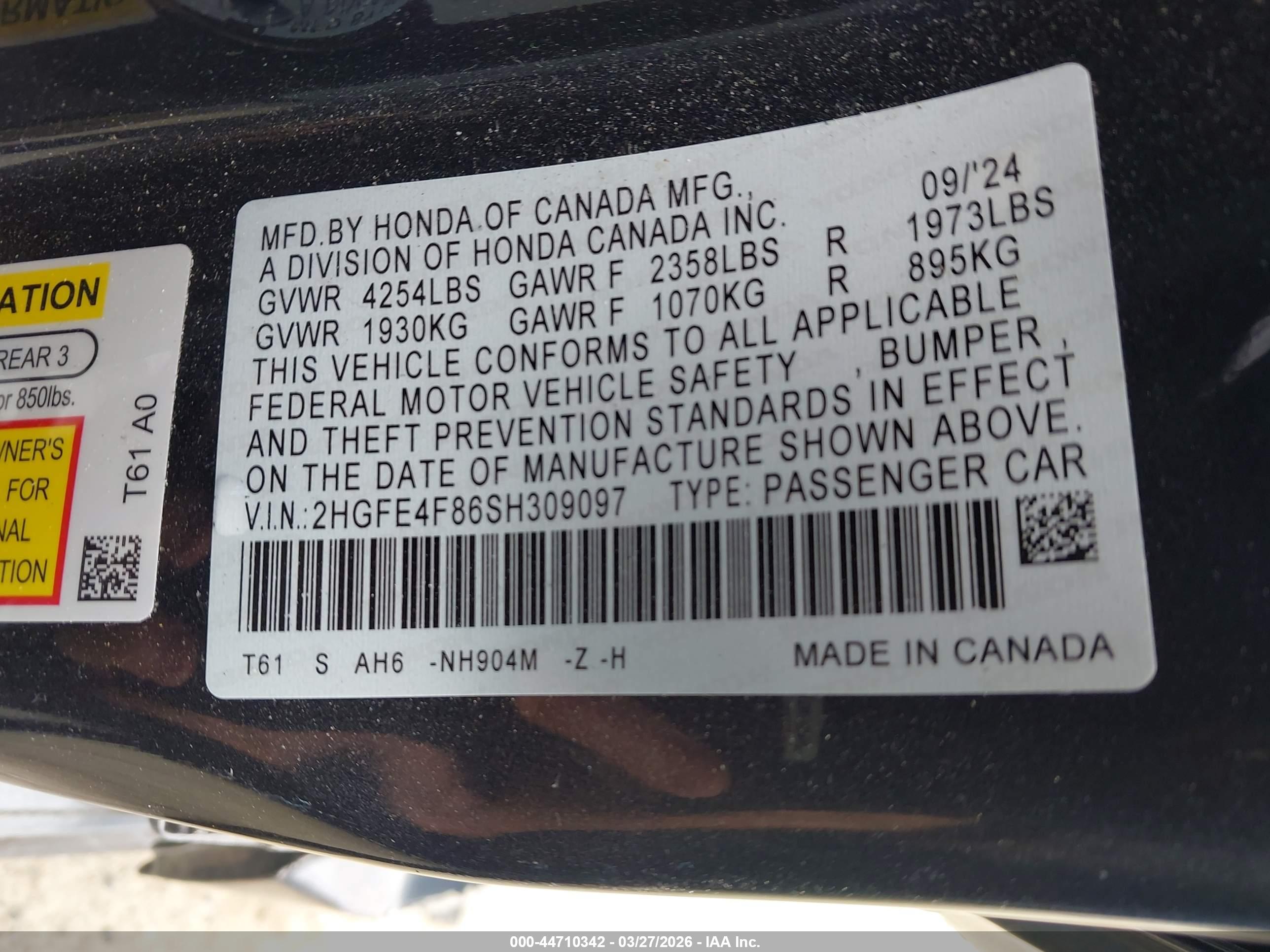 HONDA CIVIC image 9