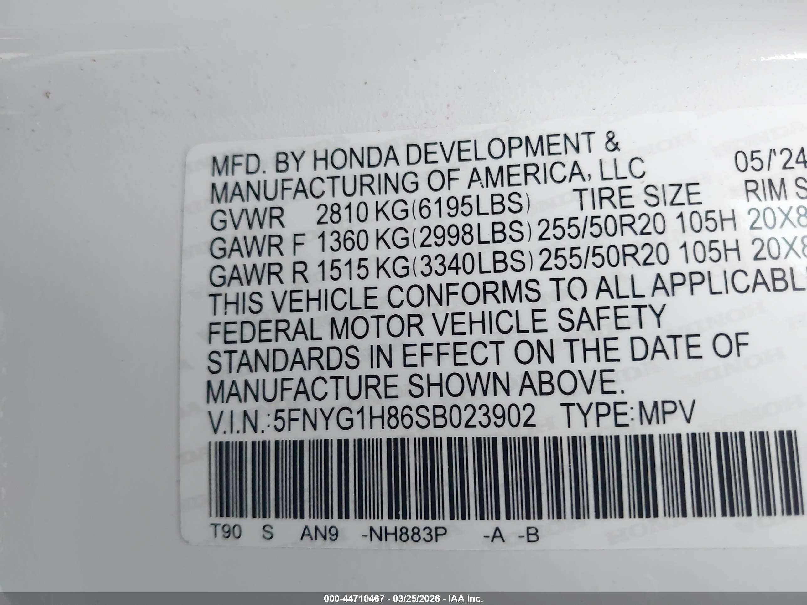 HONDA PILOT image 9