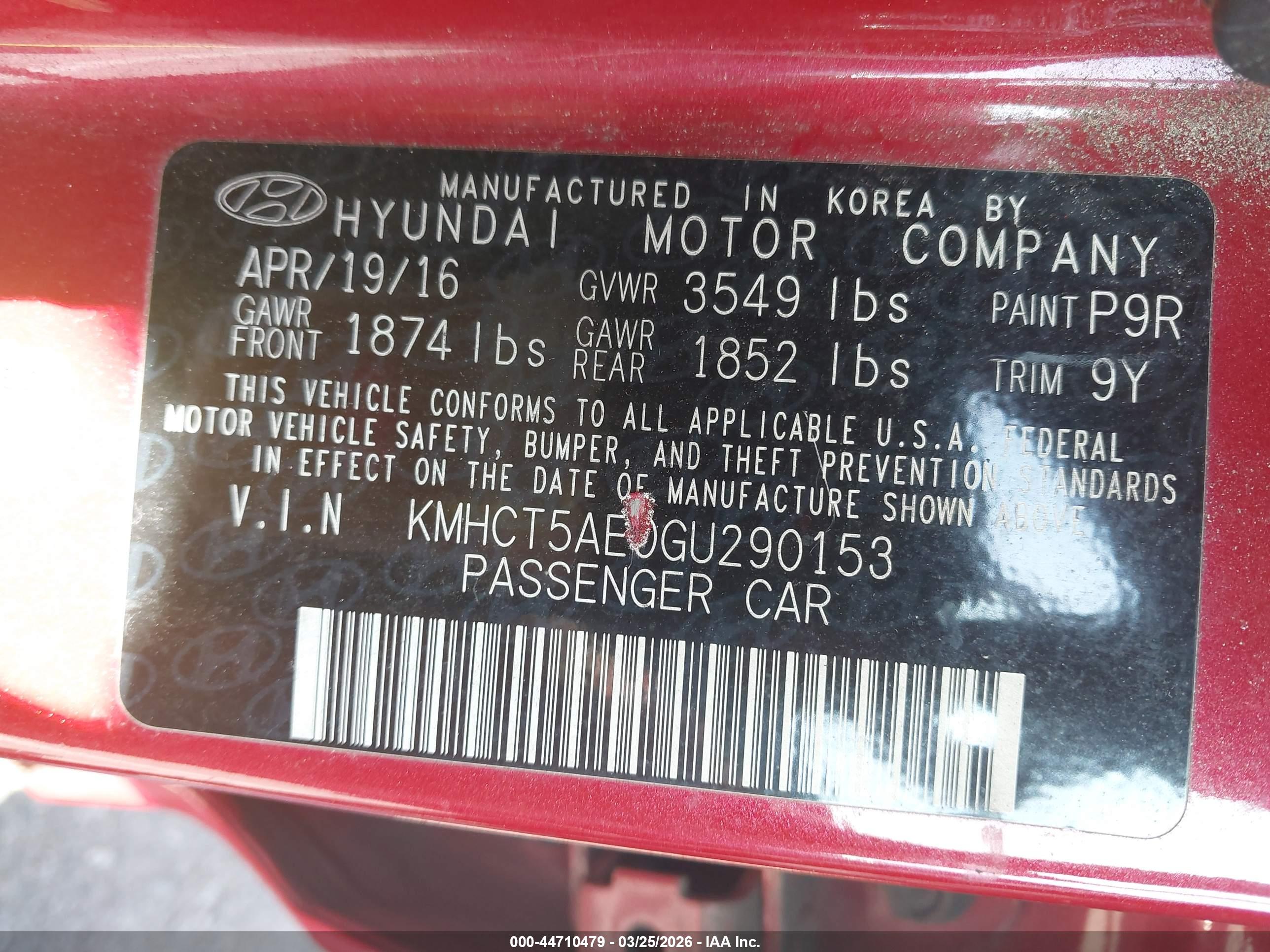 HYUNDAI ACCENT image 9