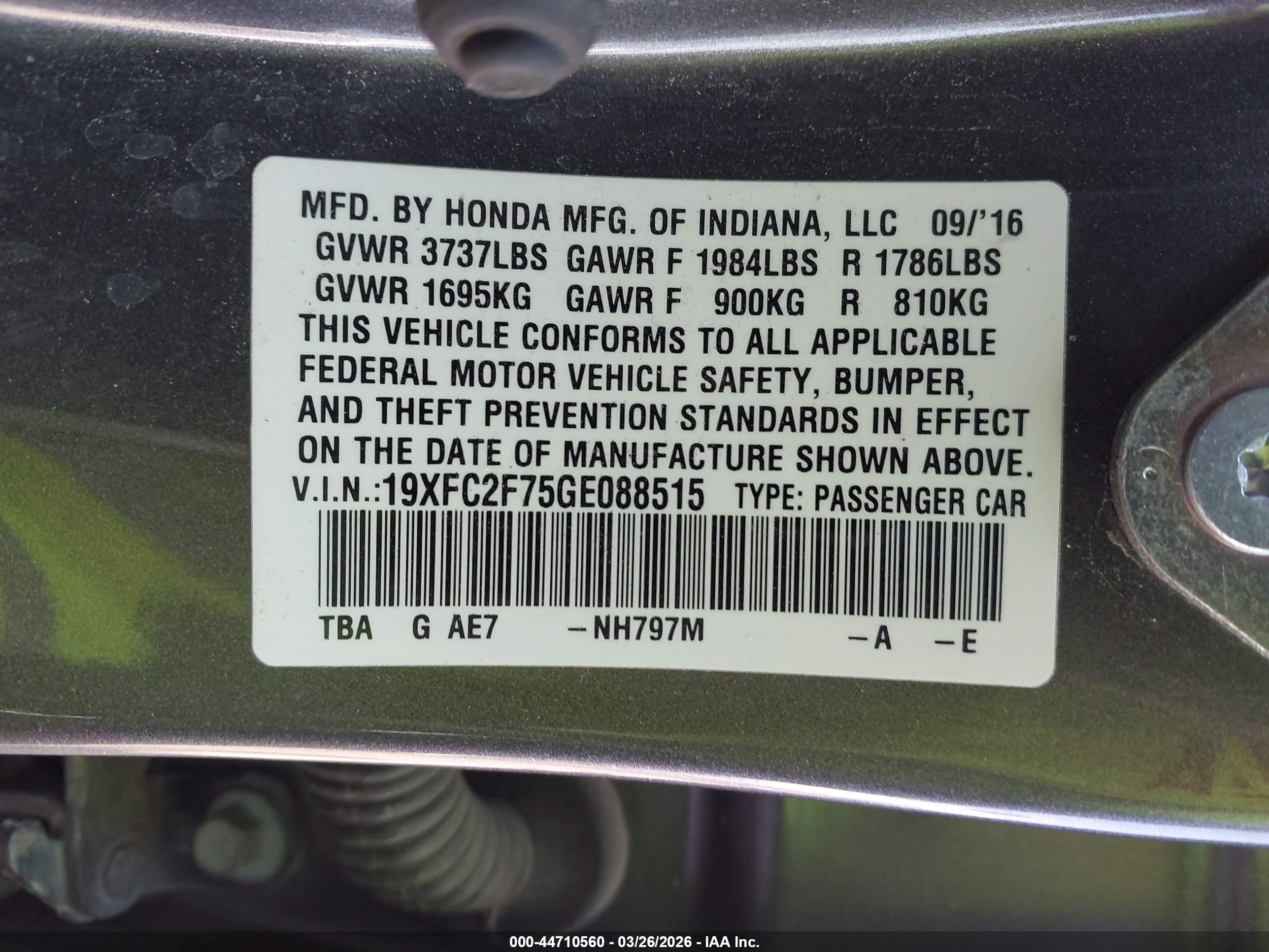 HONDA CIVIC image 9