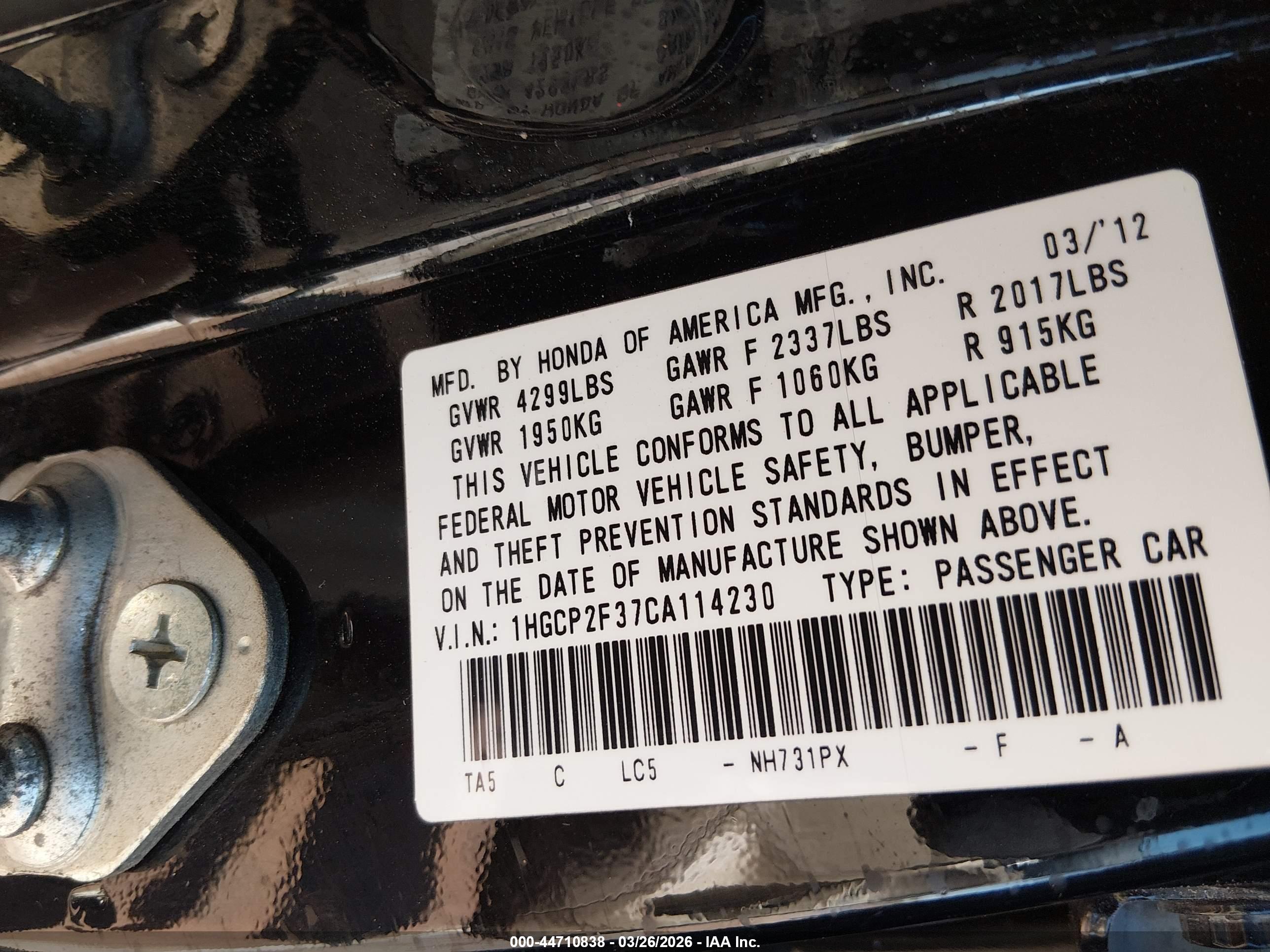 HONDA ACCORD image 9