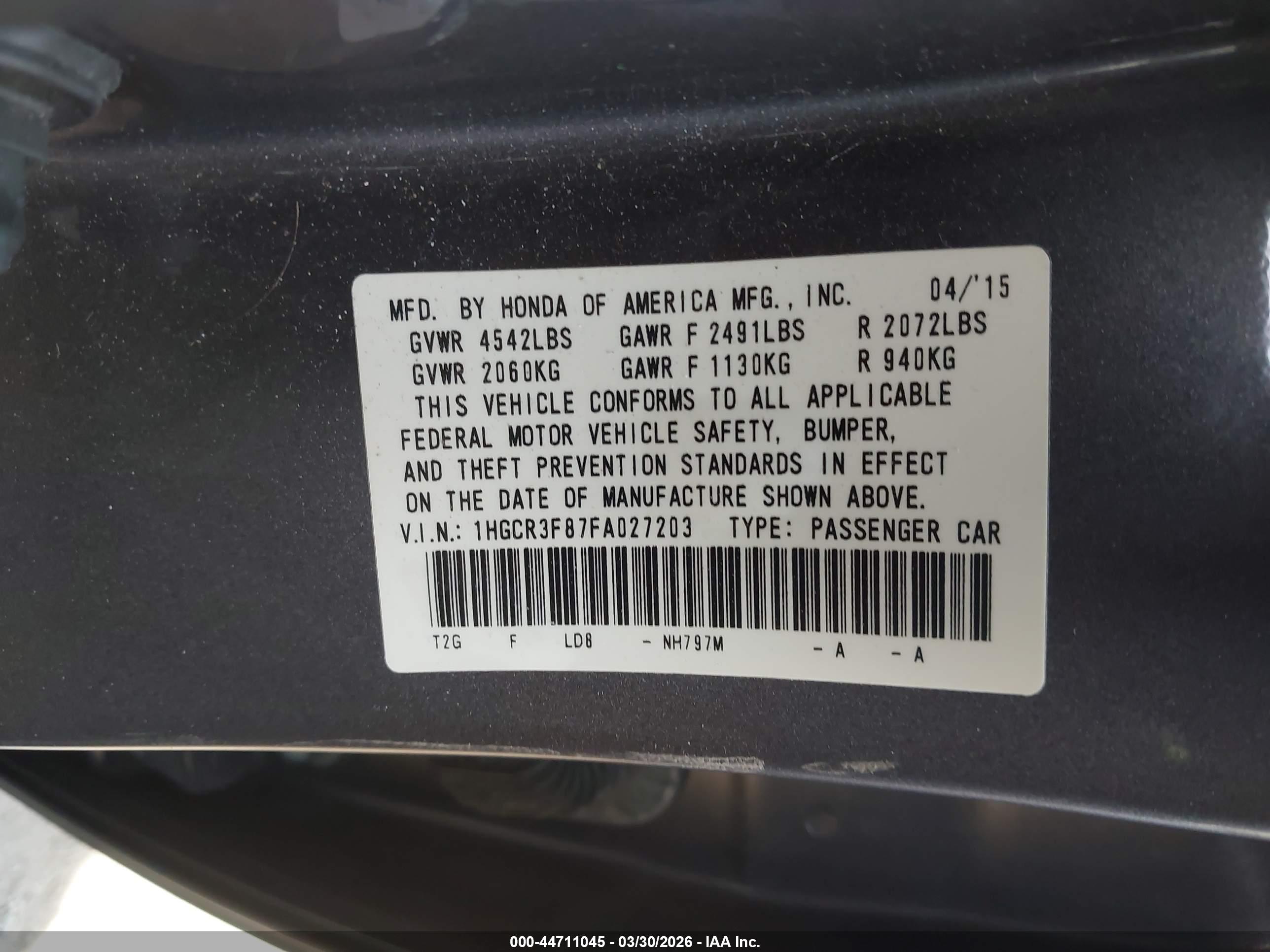HONDA ACCORD image 9