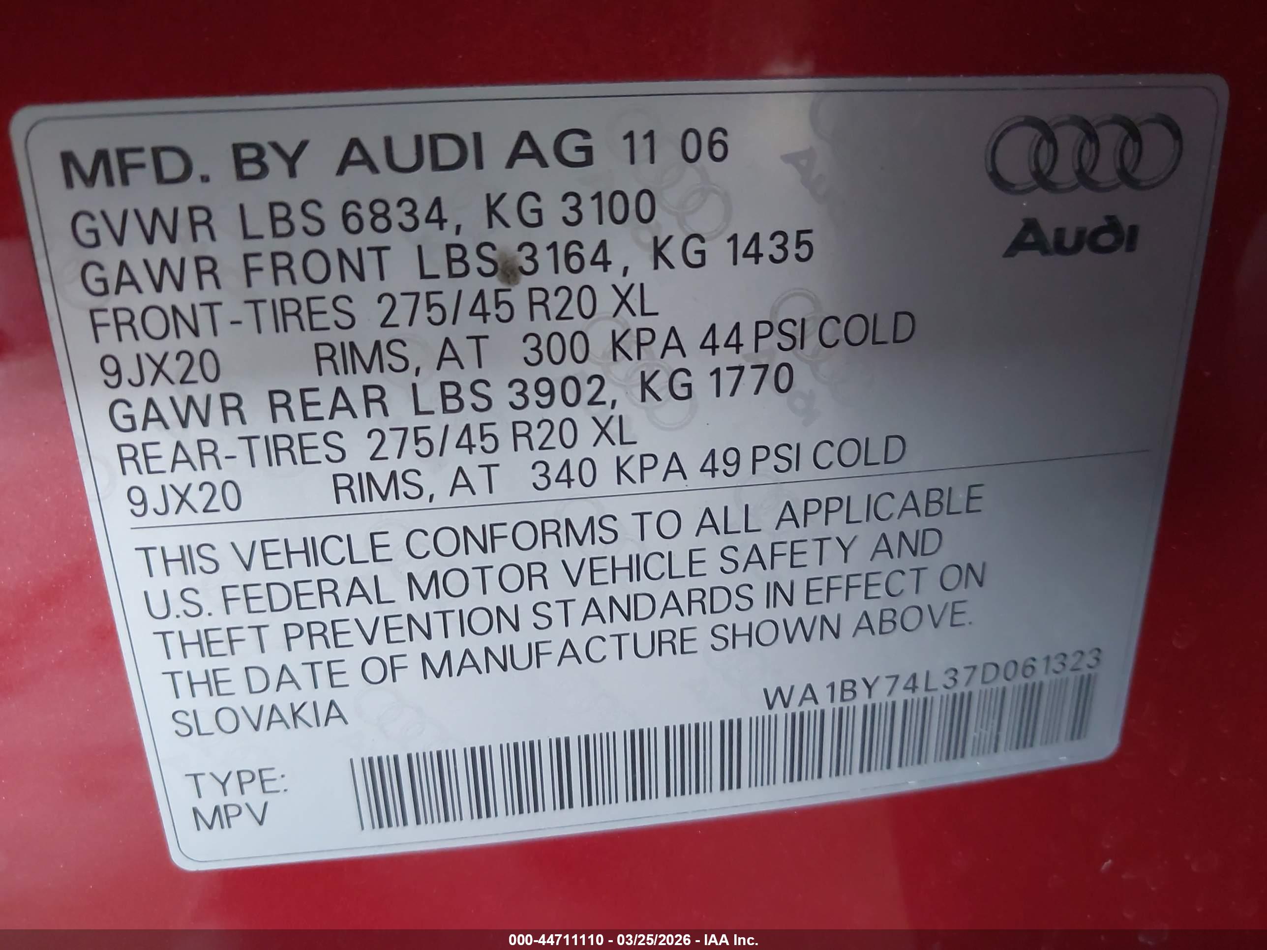 AUDI Q7 image 9