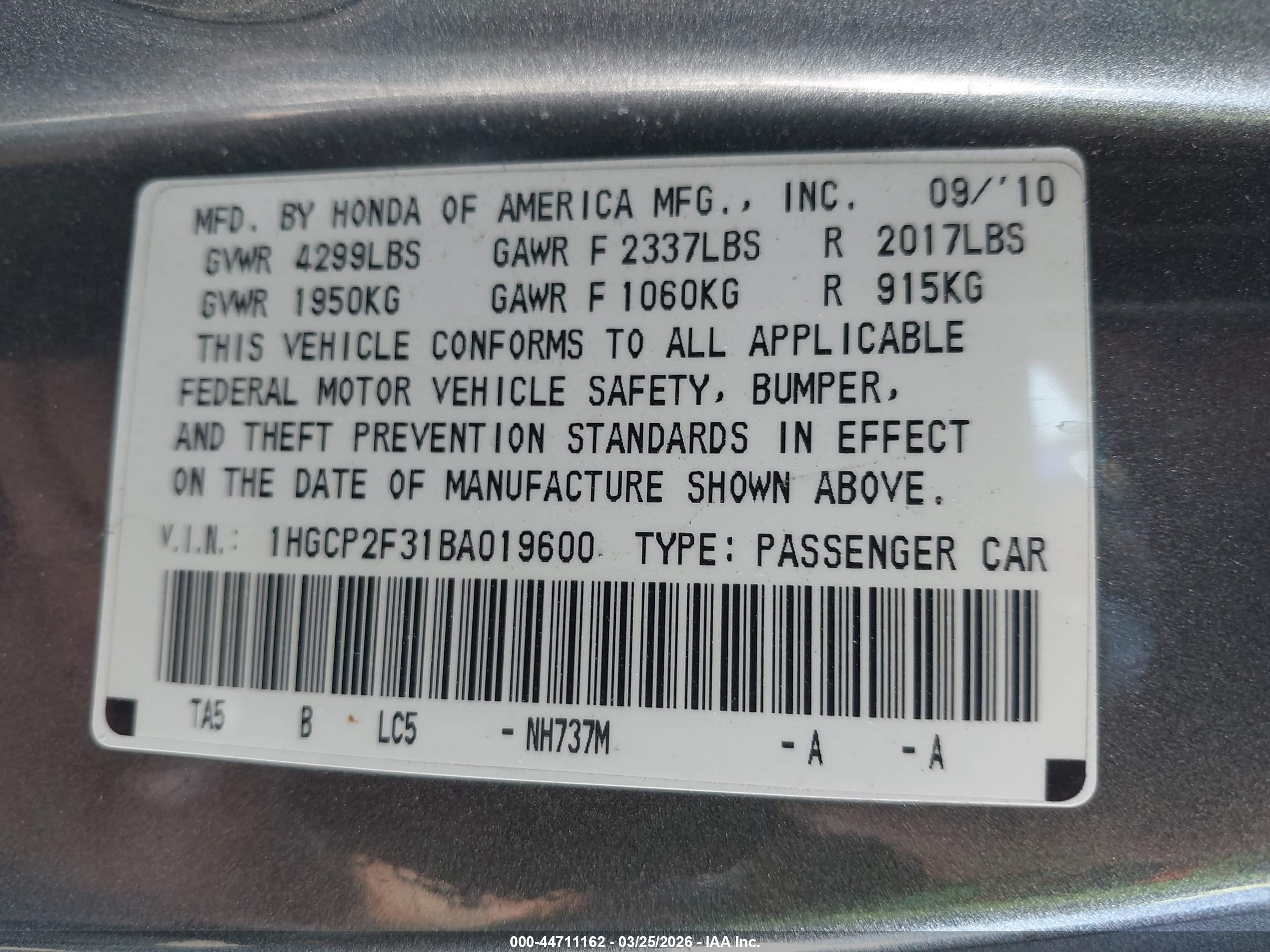 HONDA ACCORD image 9