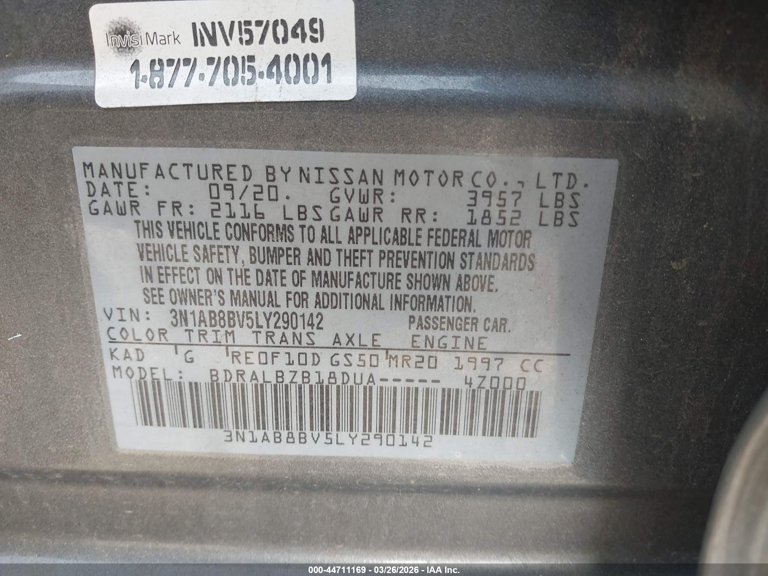 NISSAN SENTRA image 9