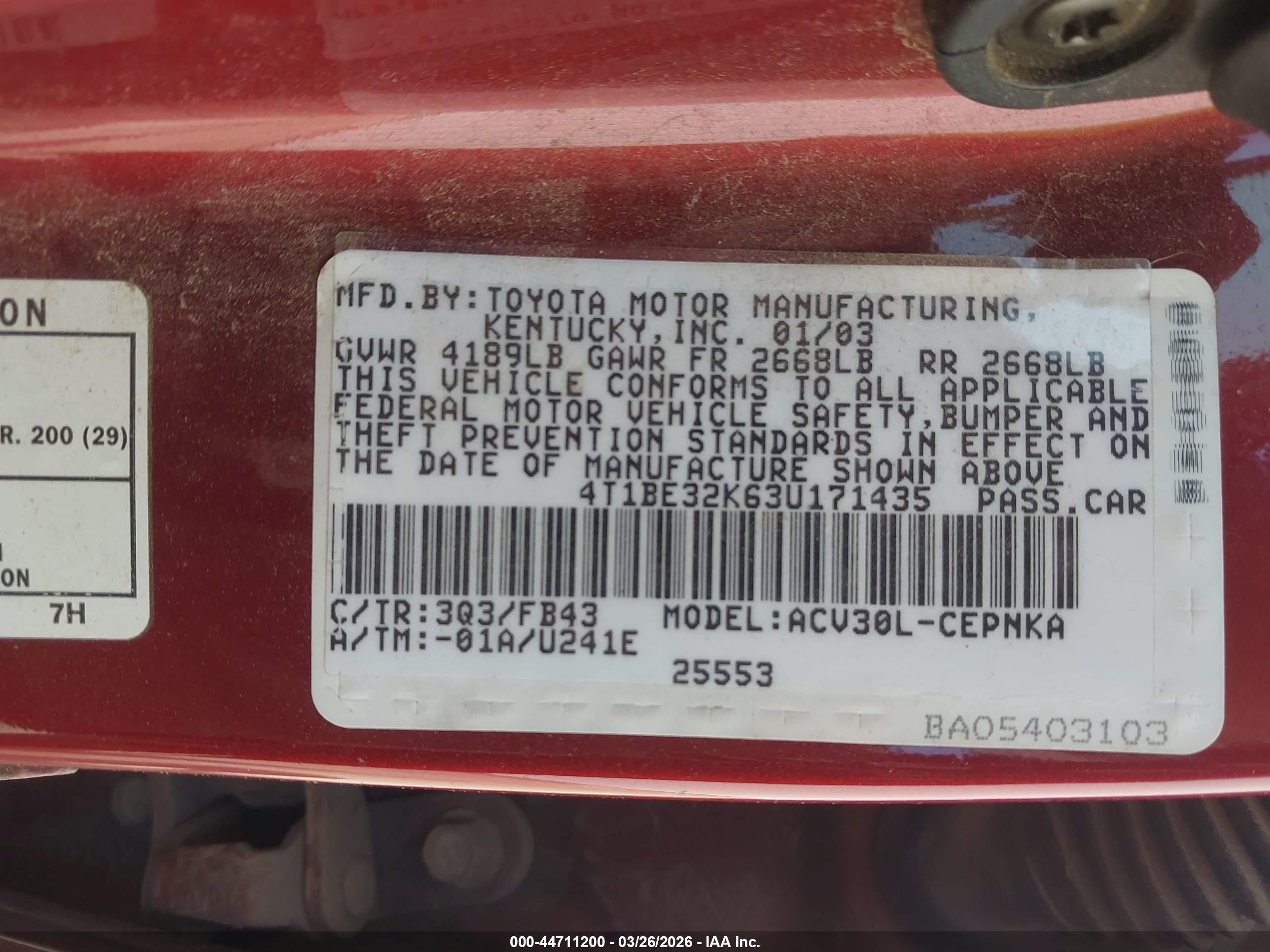 TOYOTA CAMRY image 9
