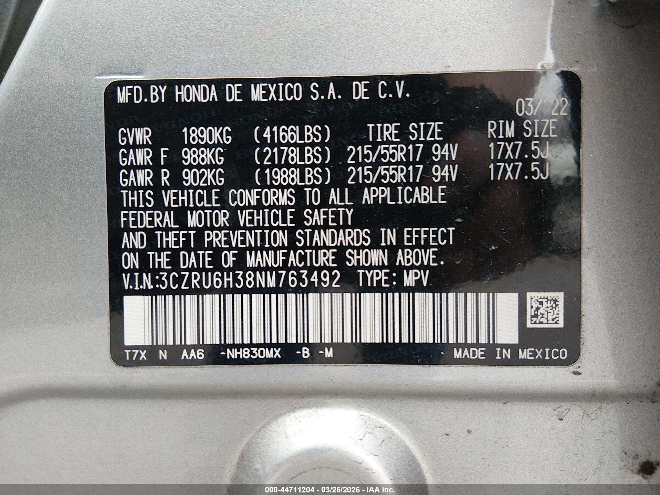 HONDA HR-V image 9