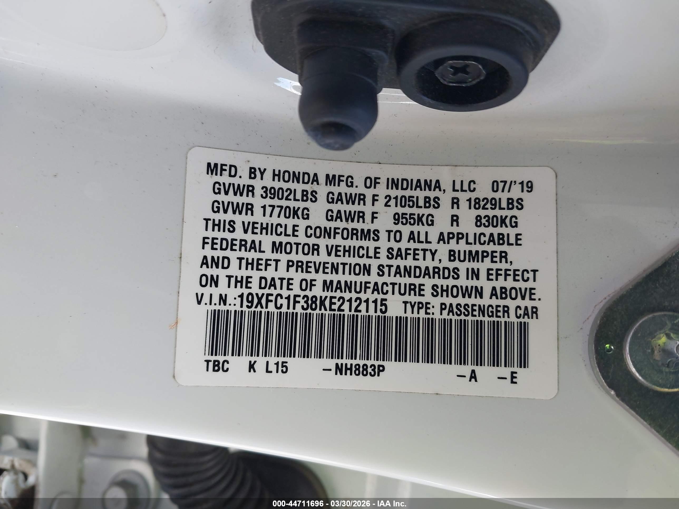 HONDA CIVIC image 9