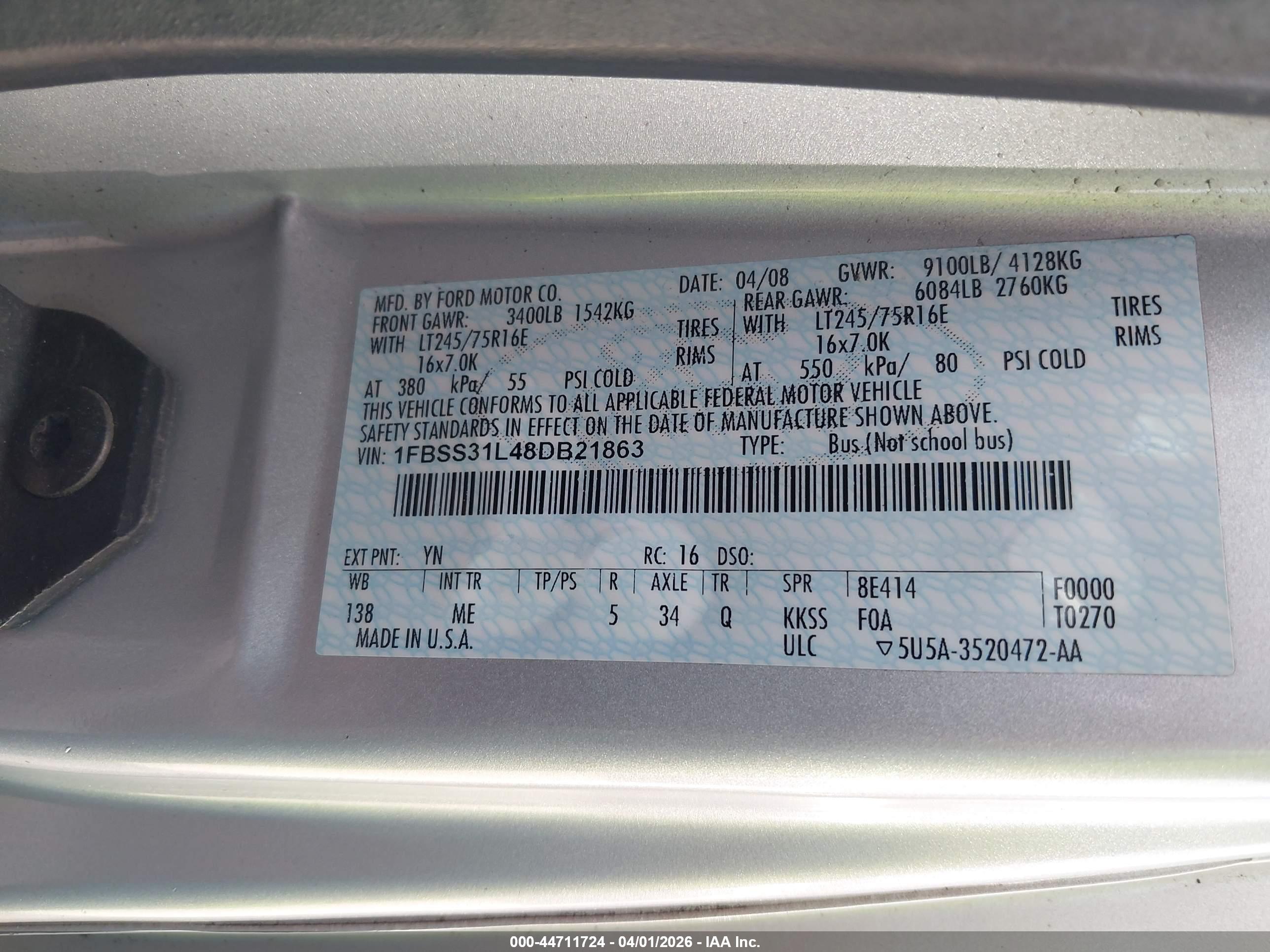 FORD E-350 image 9