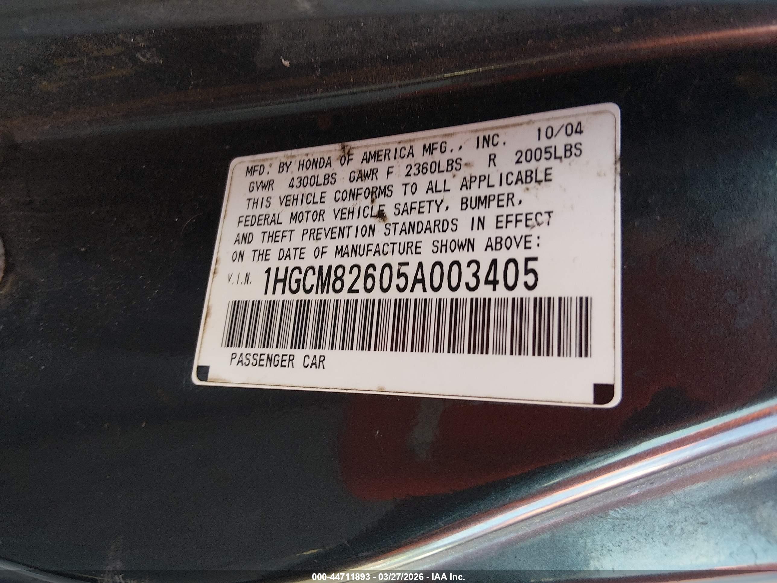 HONDA ACCORD image 9