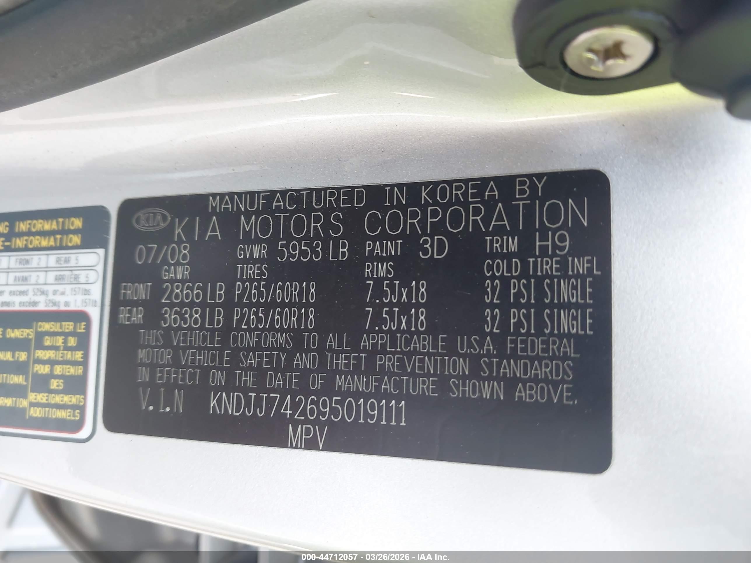 KIA BORREGO image 9