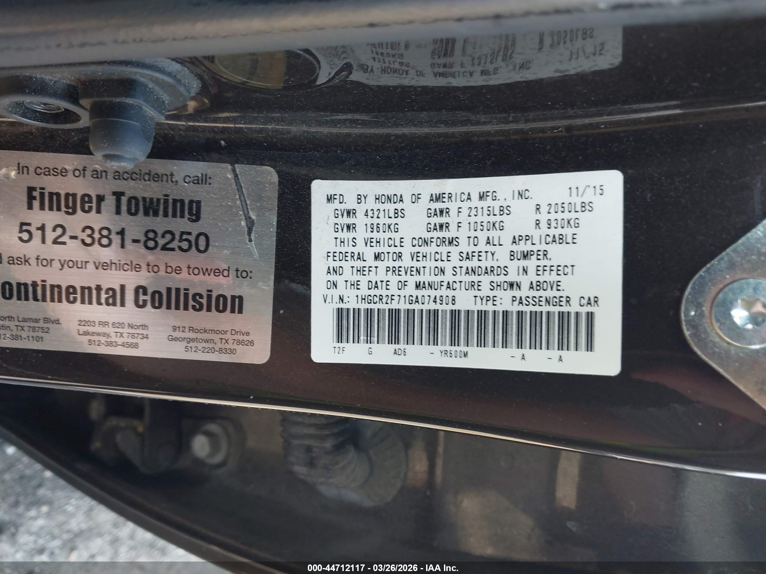 HONDA ACCORD image 9