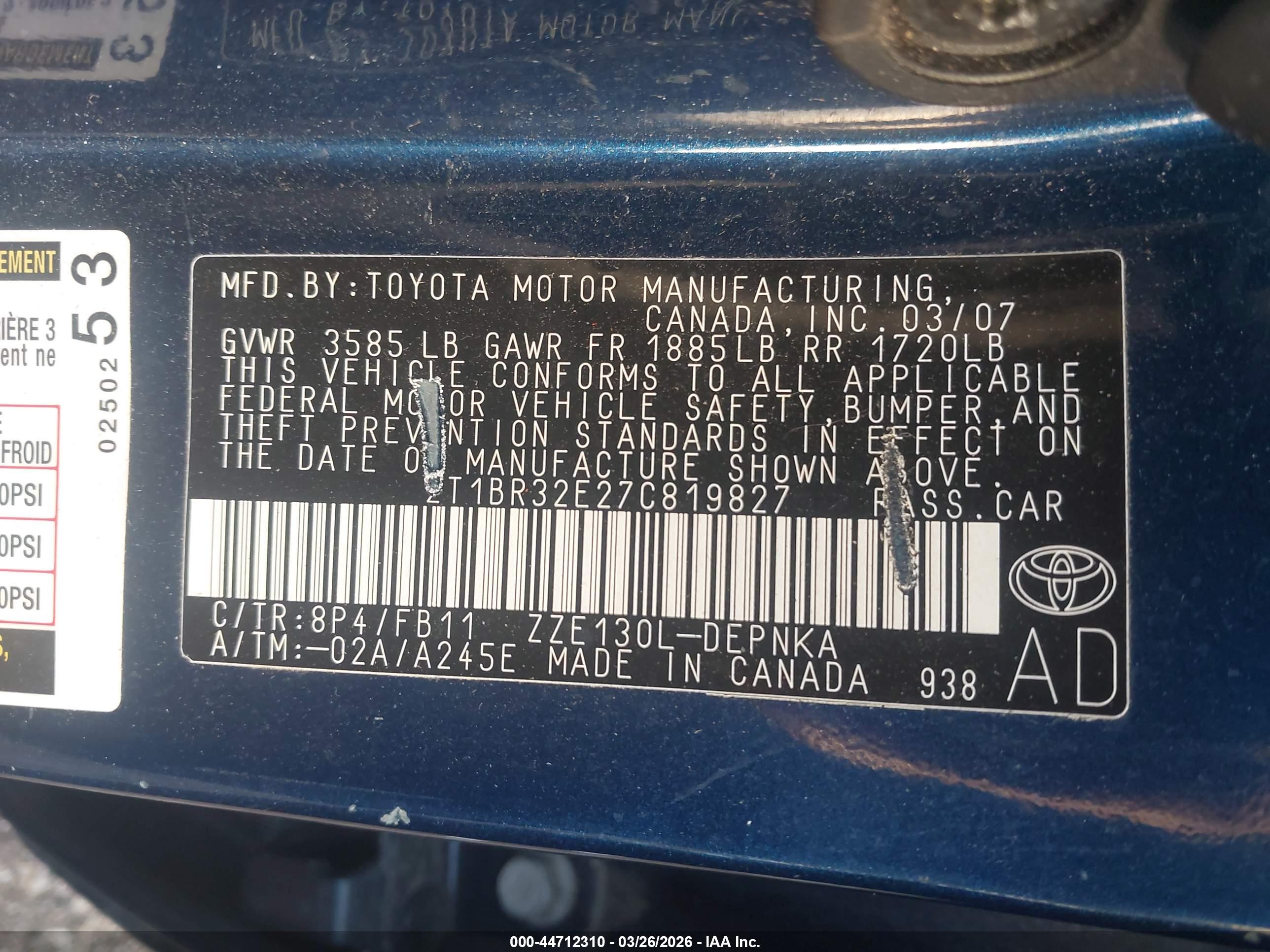 TOYOTA COROLLA image 9