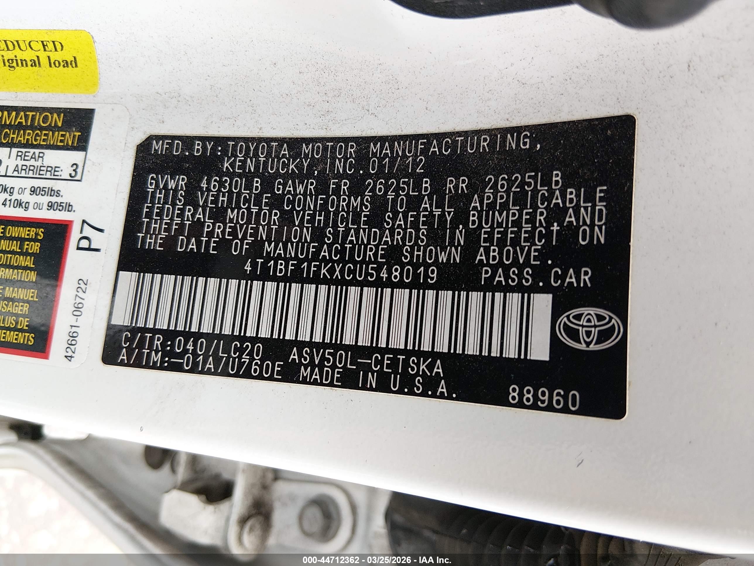 TOYOTA CAMRY image 9