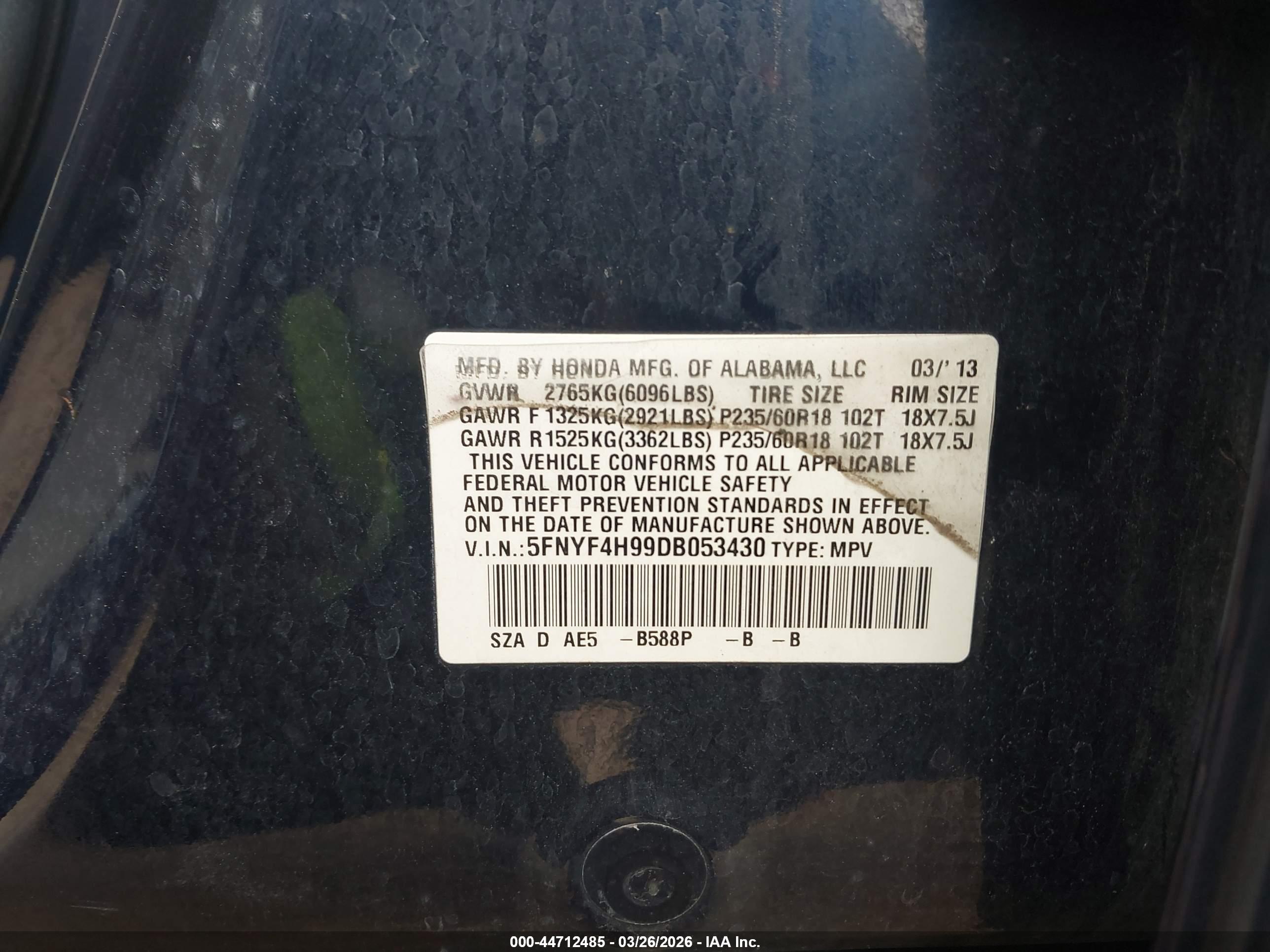 HONDA PILOT image 9