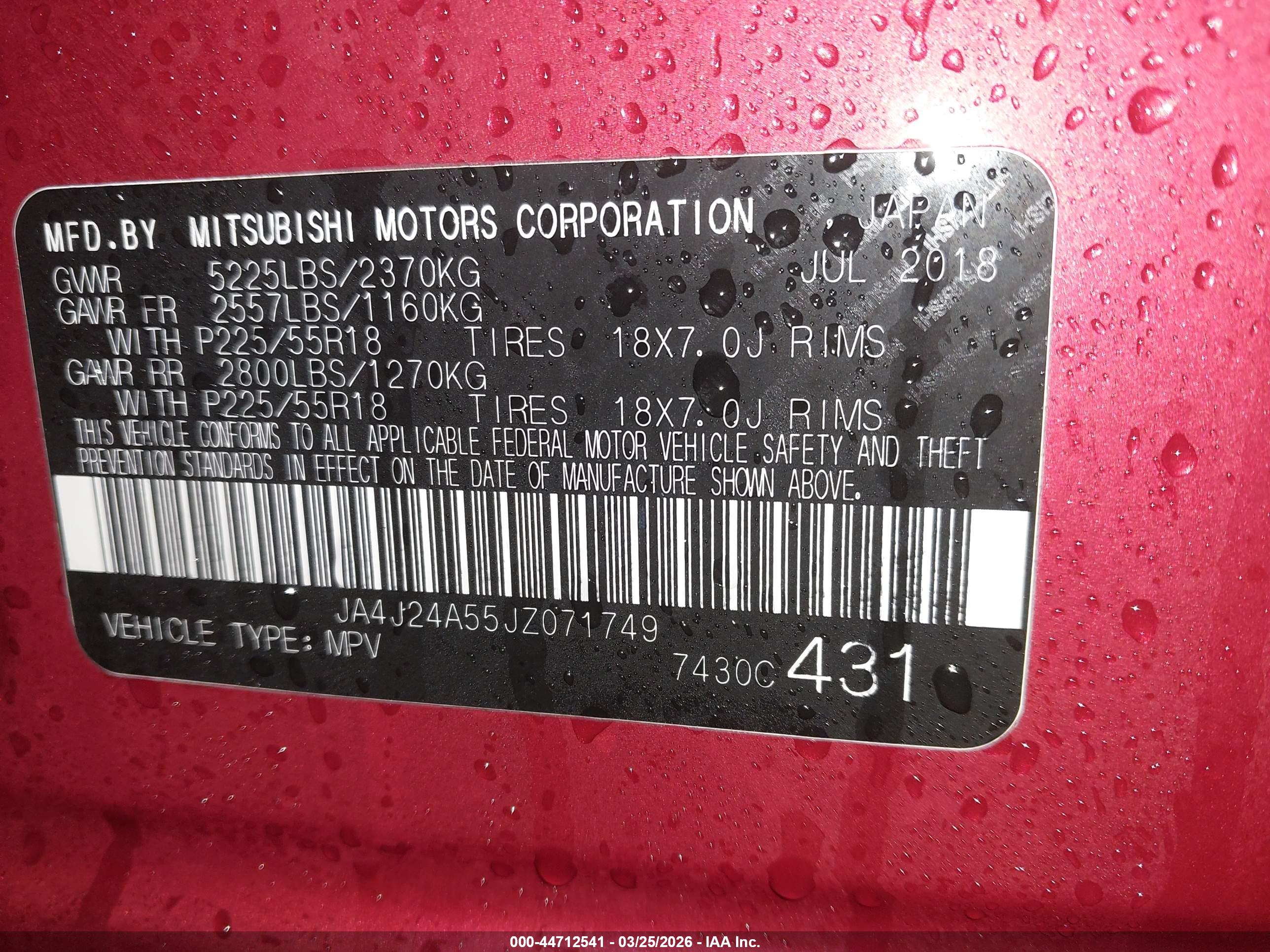 MITSUBISHI OUTLANDER image 9