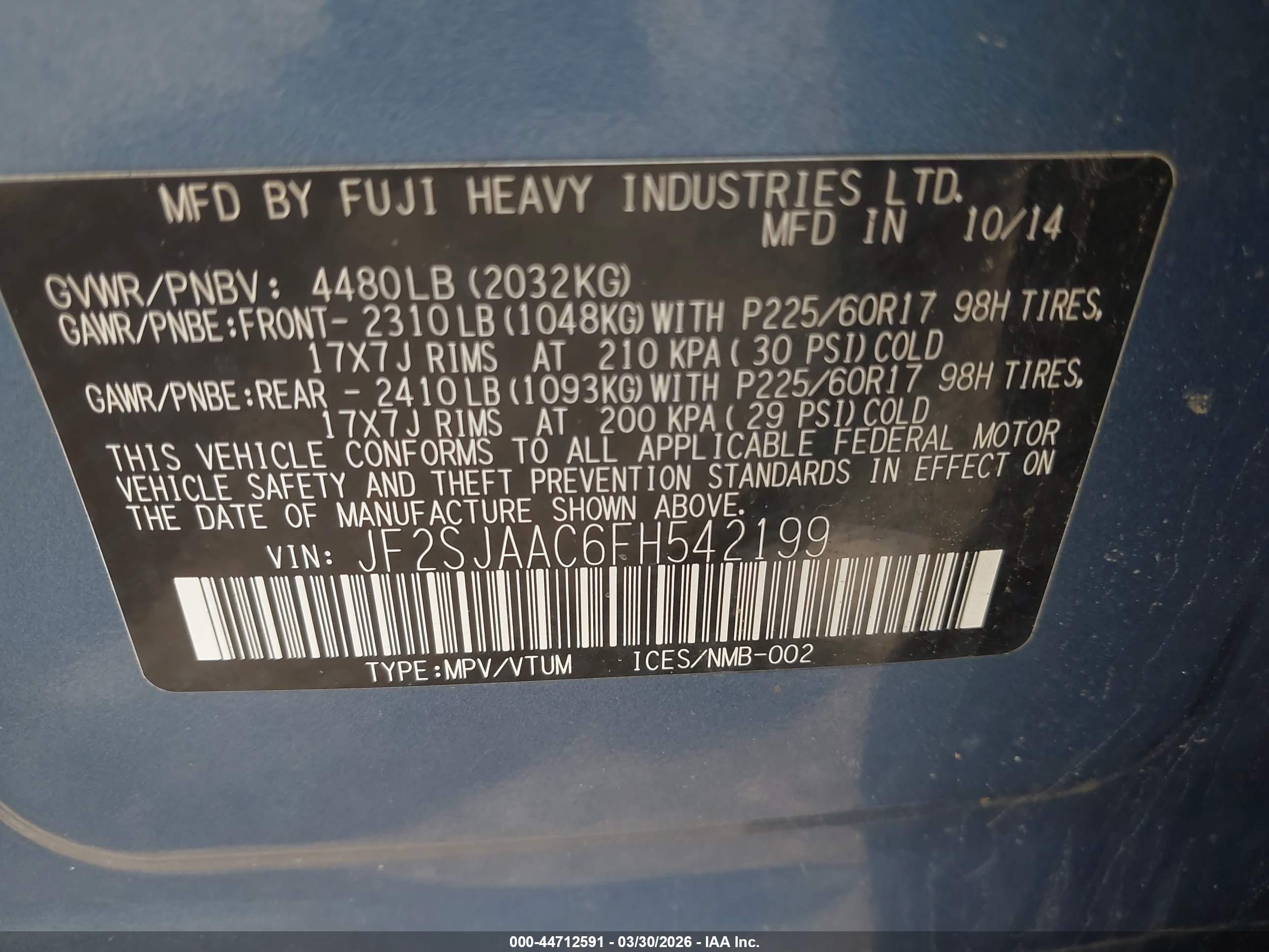 SUBARU FORESTER image 9