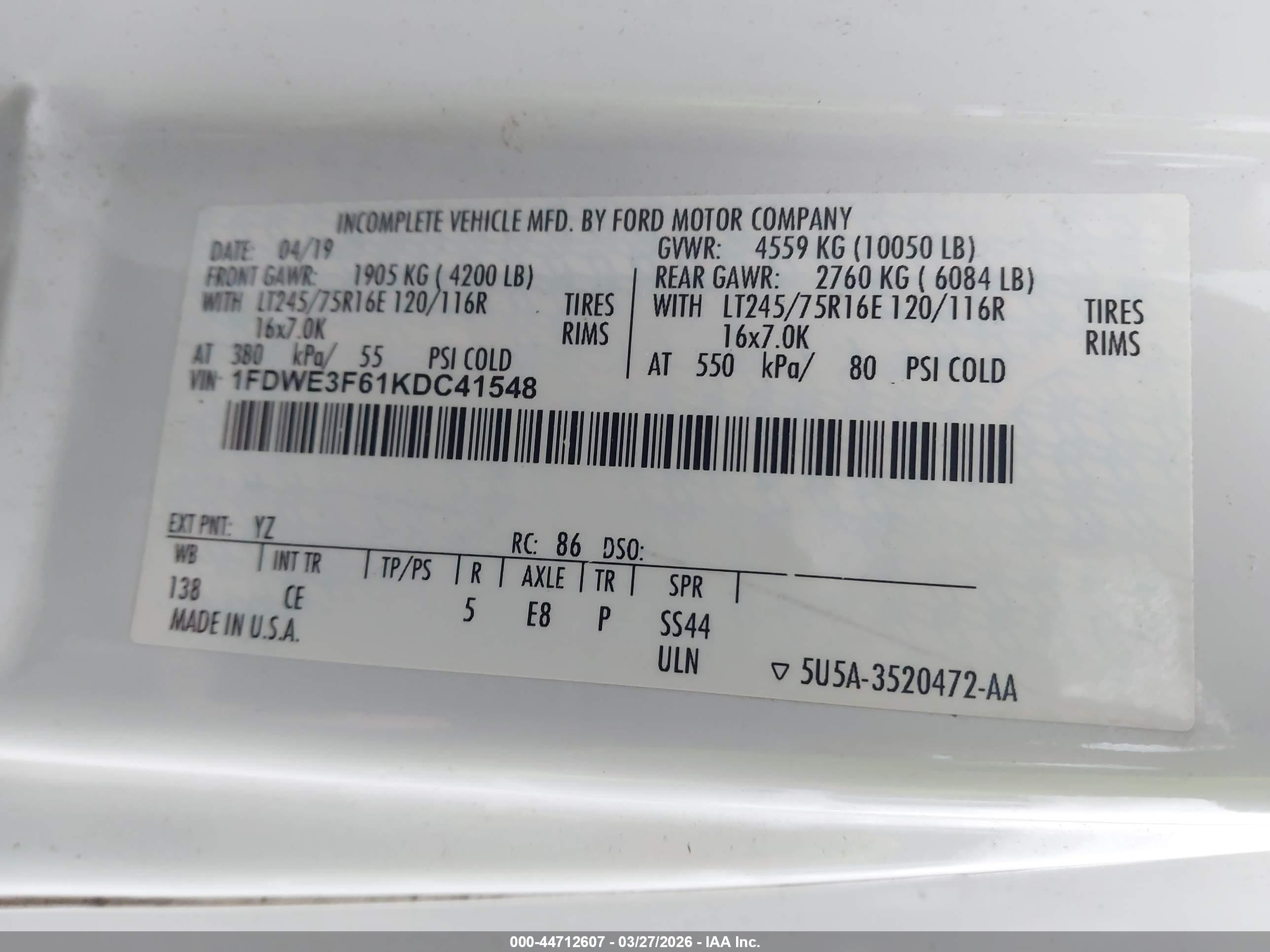 FORD E-350 image 9