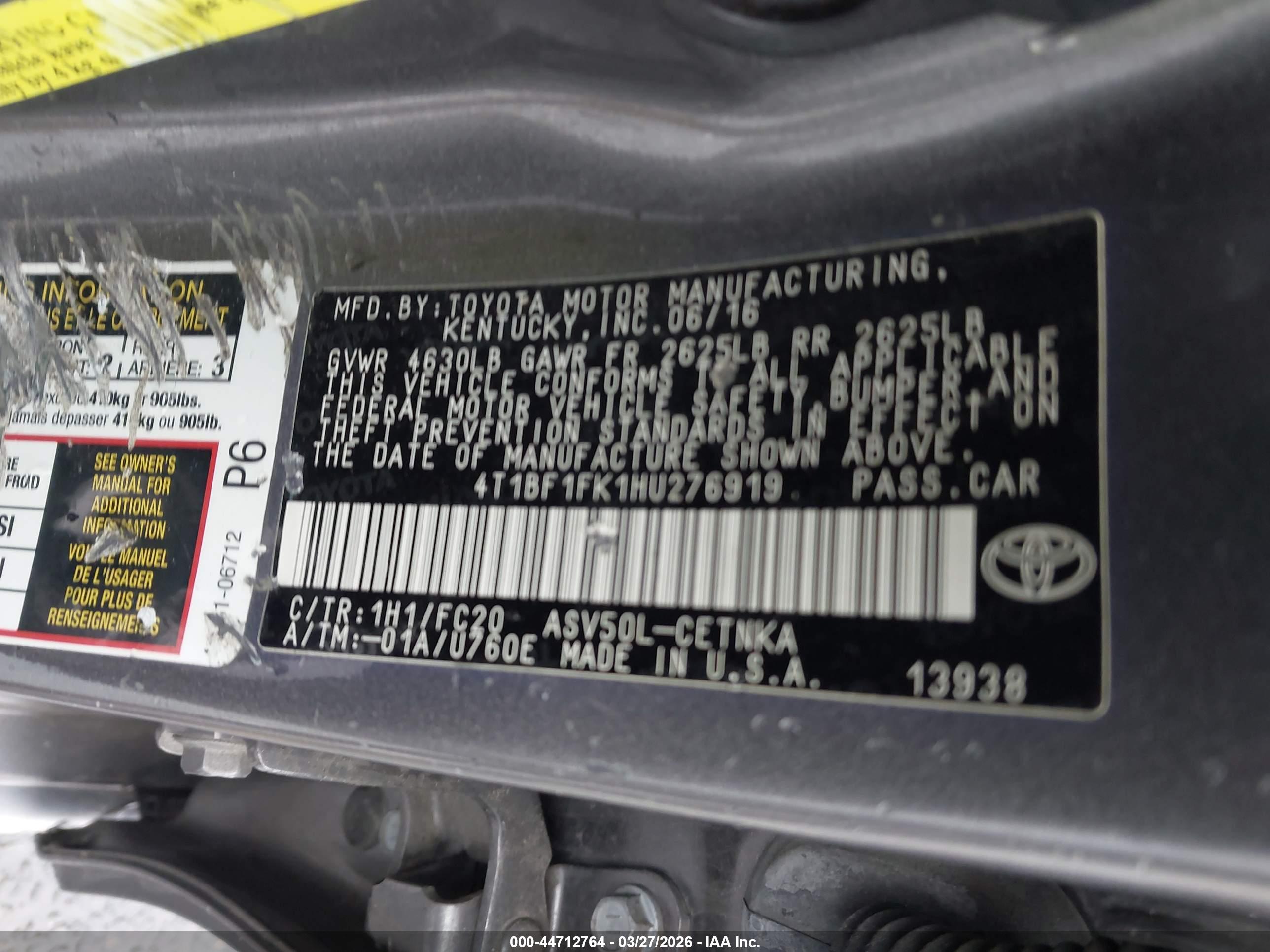 TOYOTA CAMRY image 9