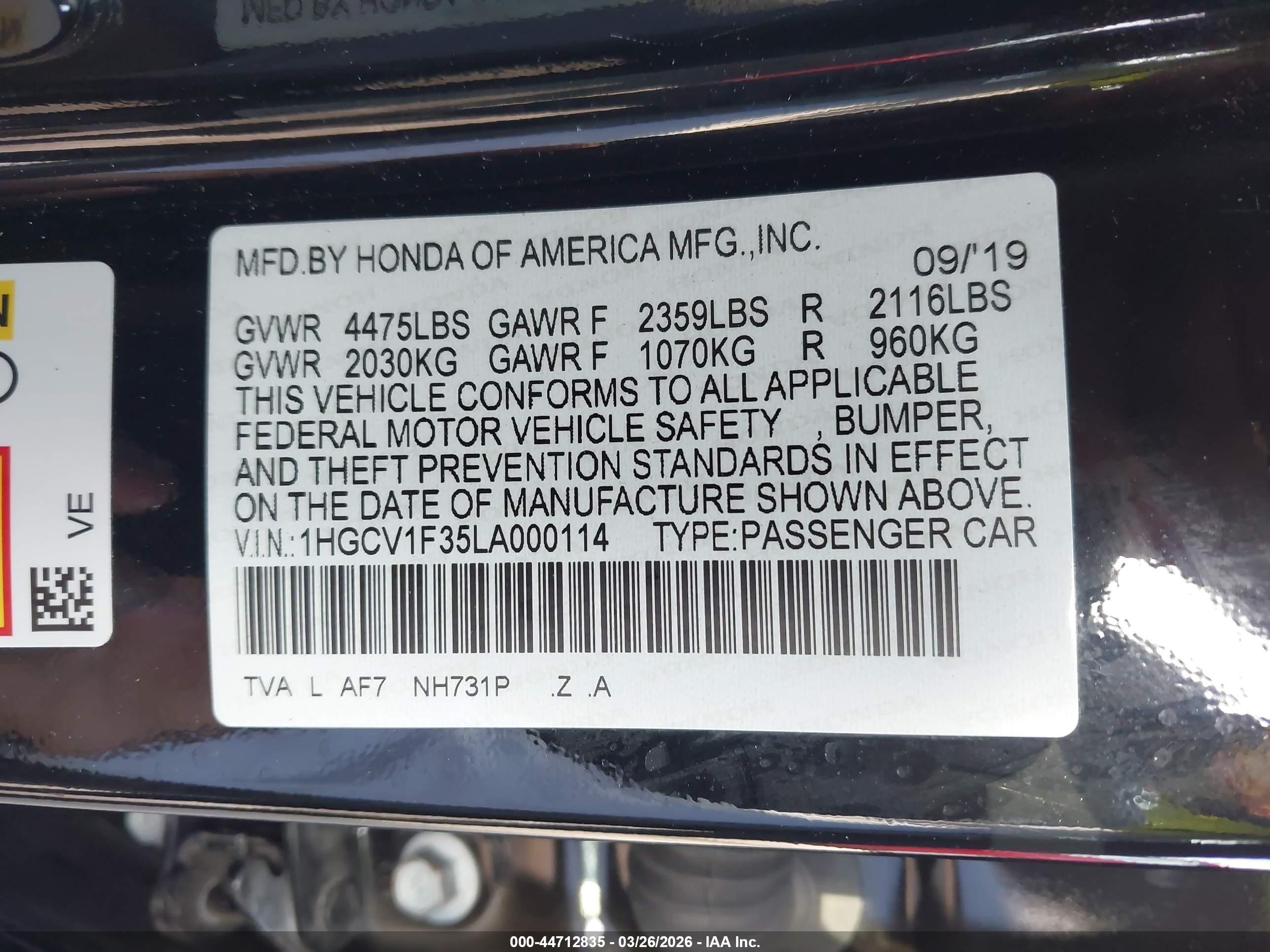 HONDA ACCORD image 9