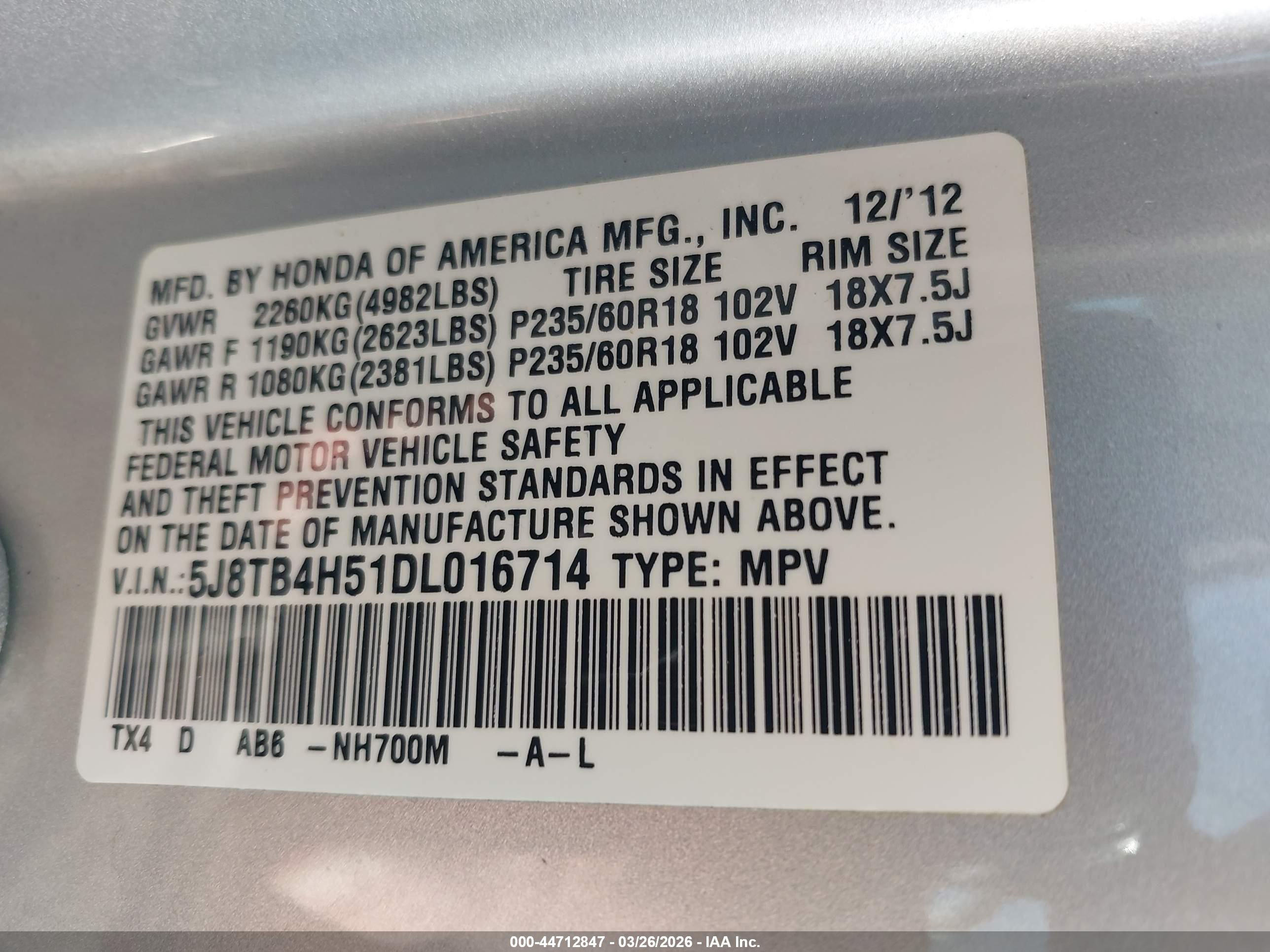ACURA RDX image 9