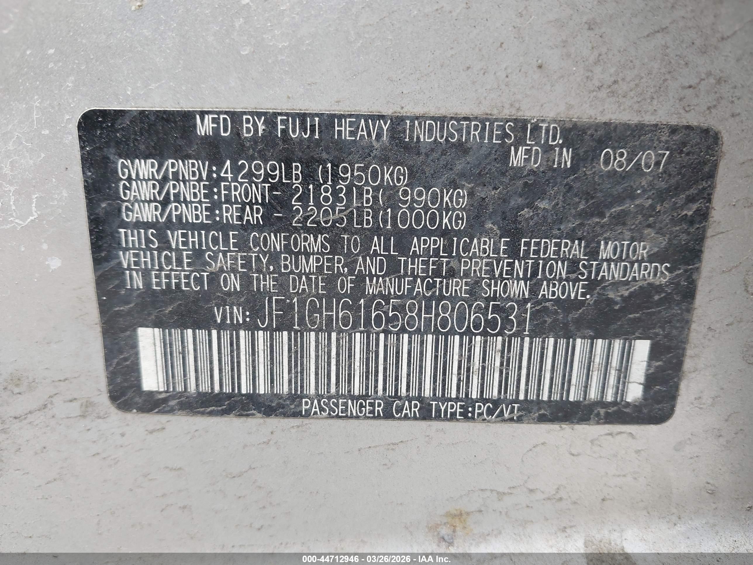 SUBARU IMPREZA image 9