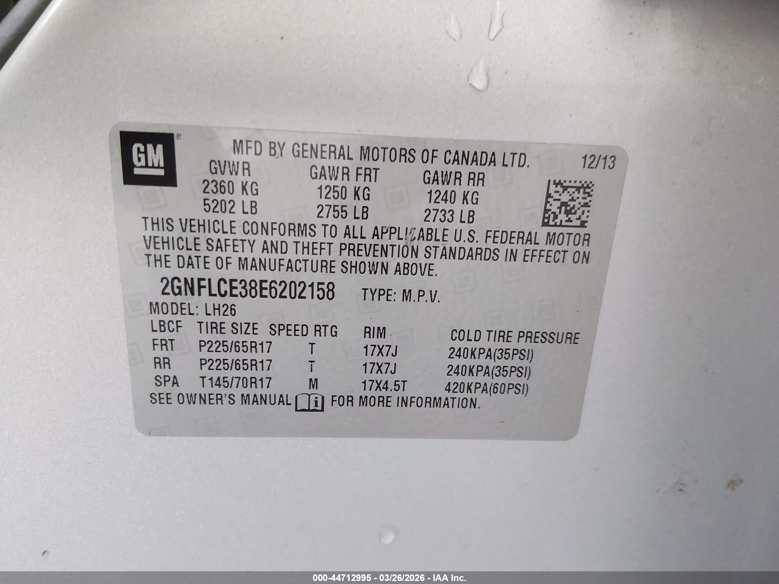 CHEVROLET EQUINOX image 9