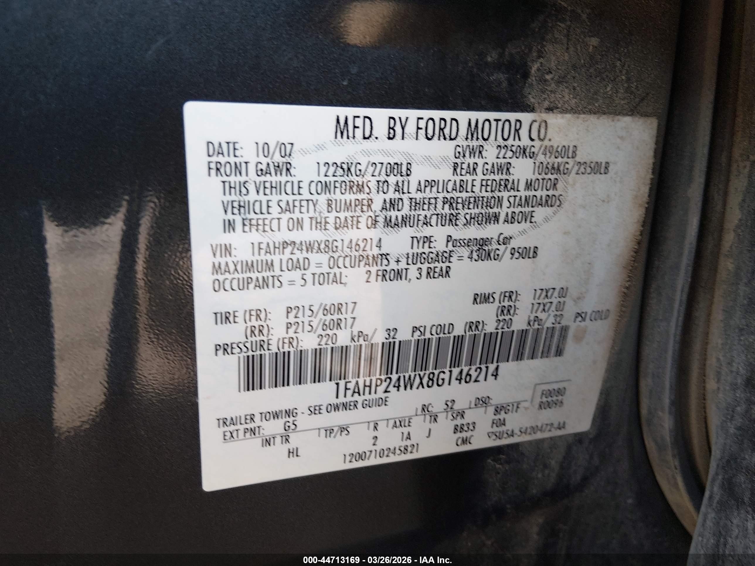 FORD TAURUS image 9