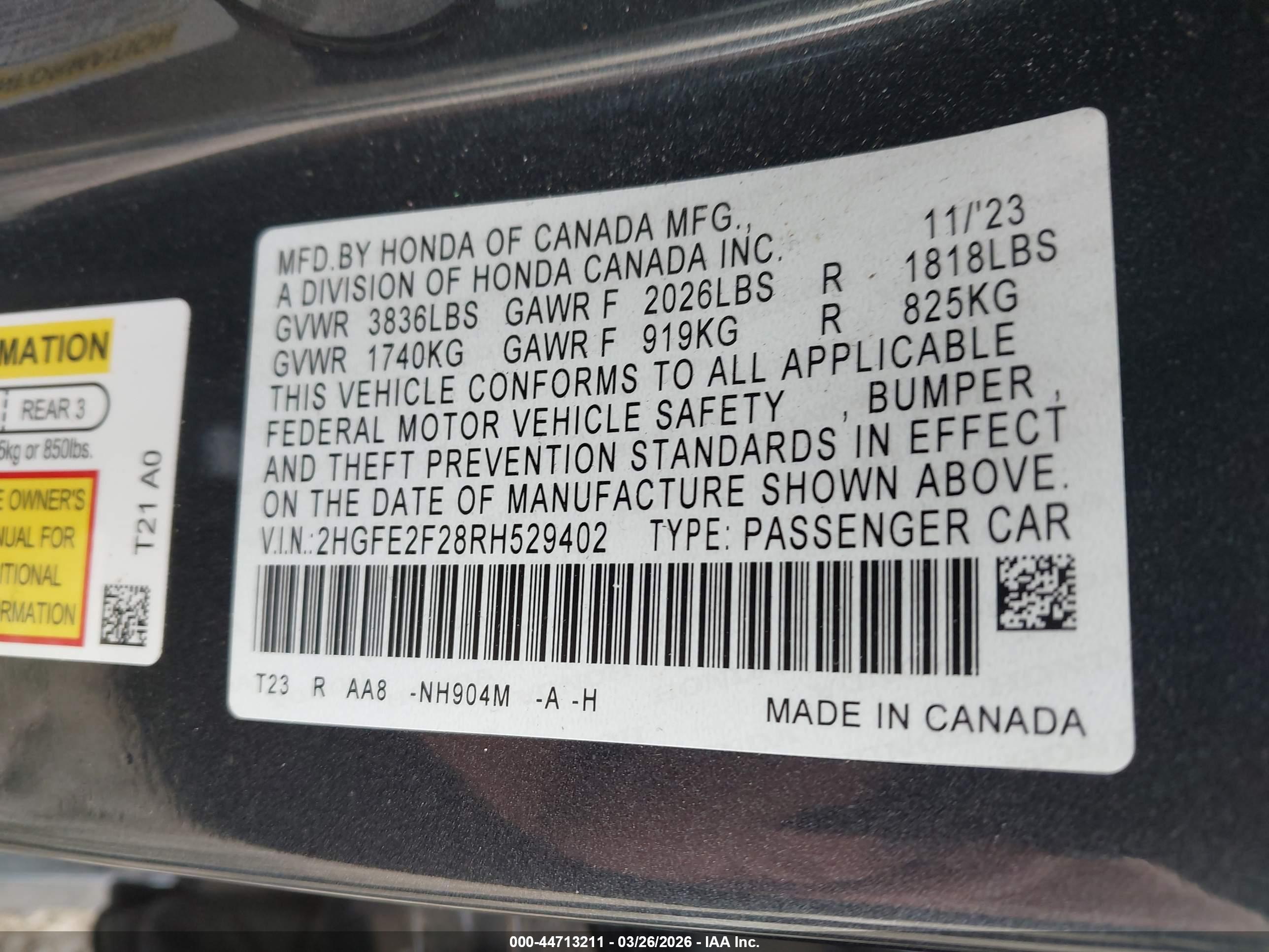 HONDA CIVIC image 9
