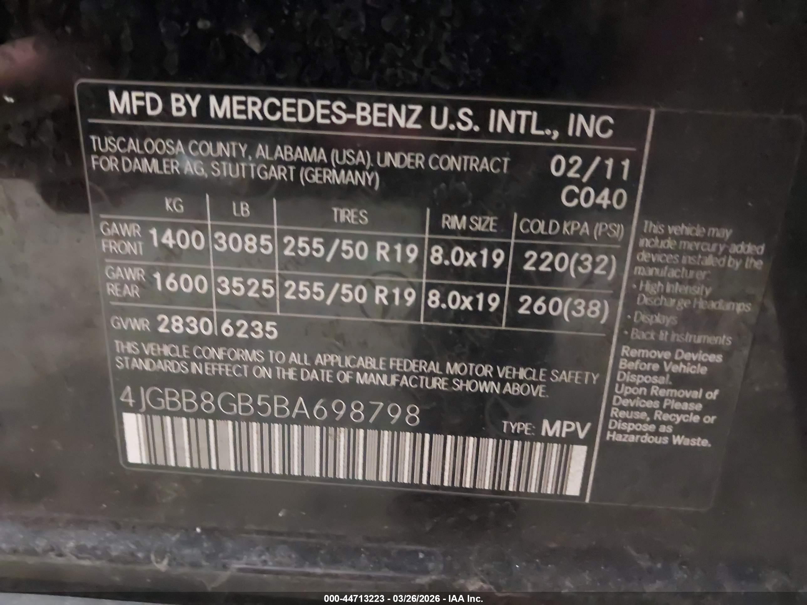 MERCEDES-BENZ ML image 9