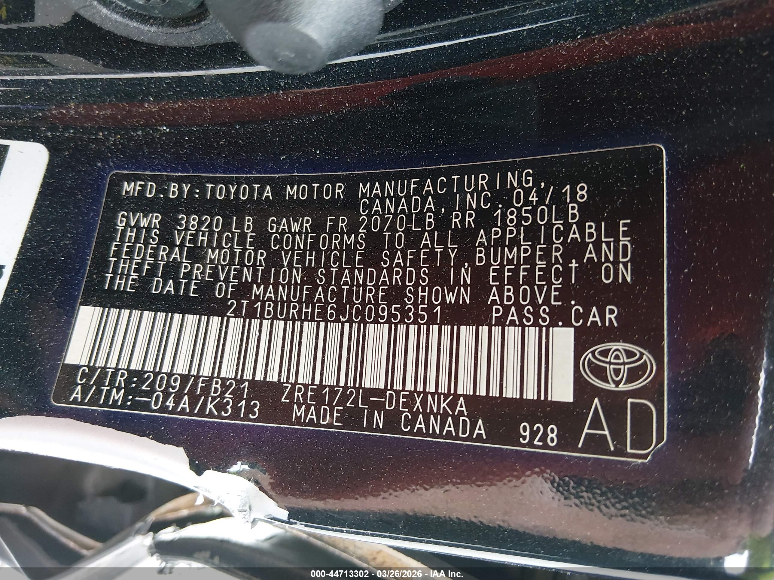 TOYOTA COROLLA image 9