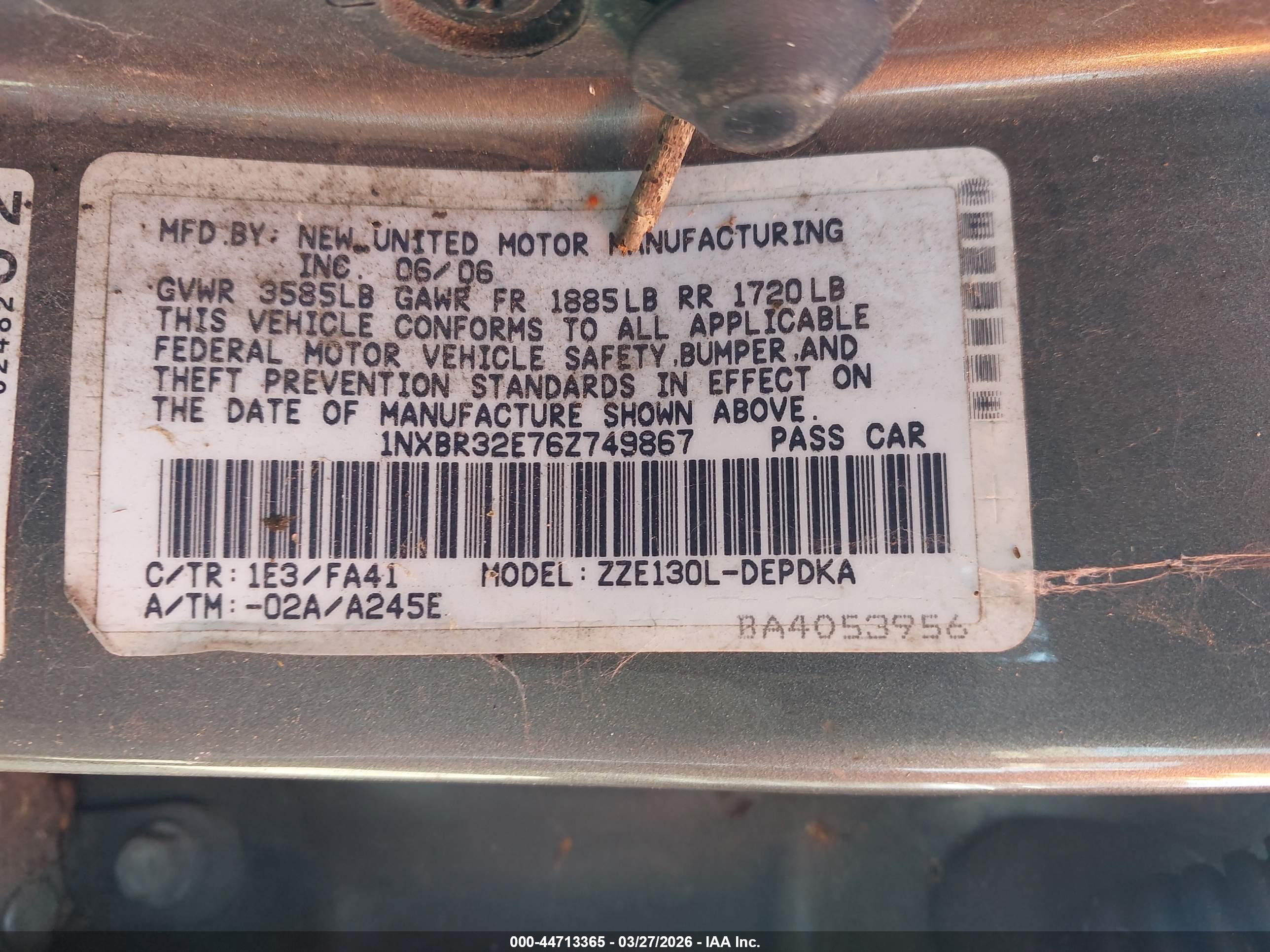 TOYOTA COROLLA image 9