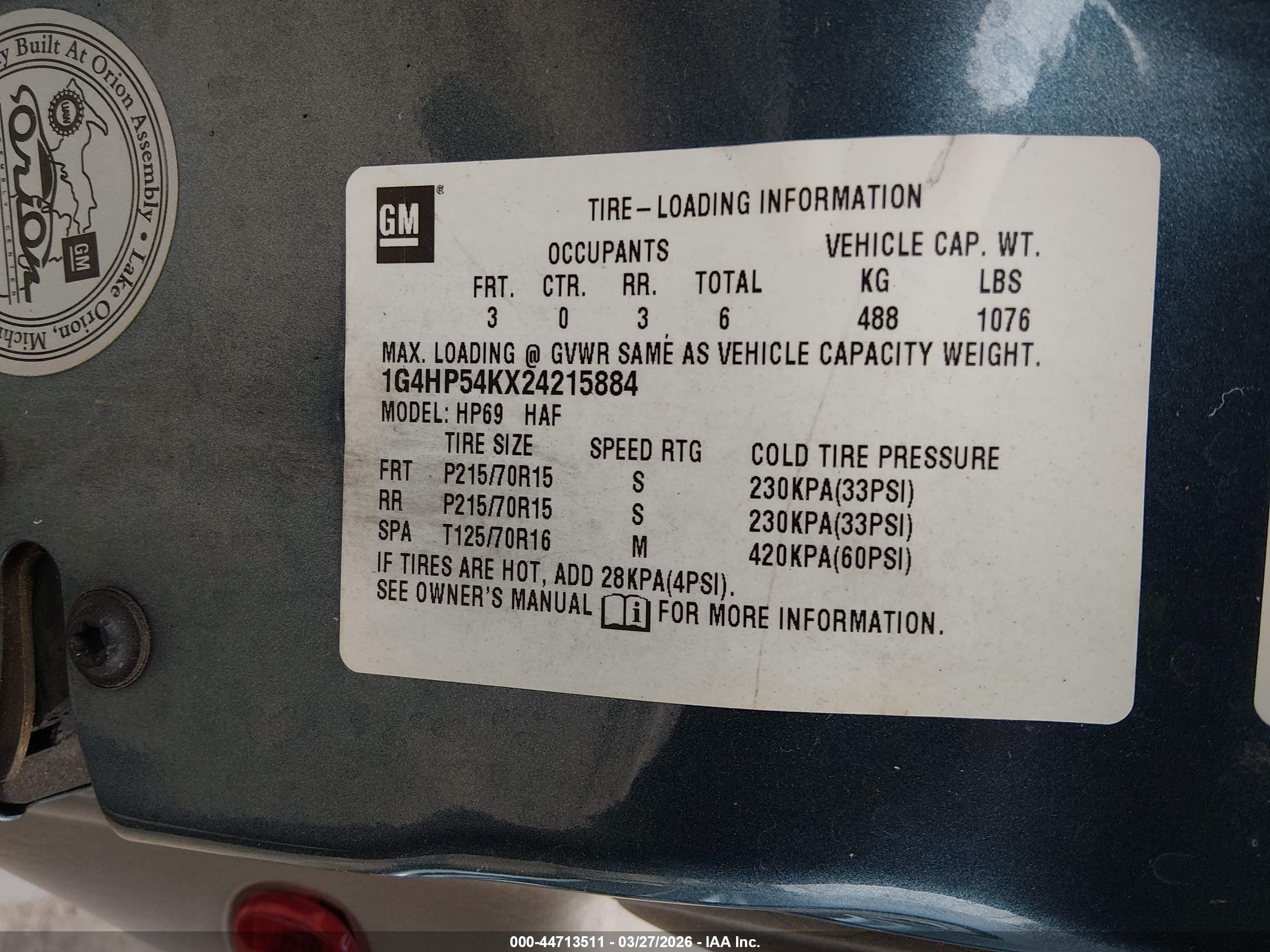 BUICK LESABRE image 9
