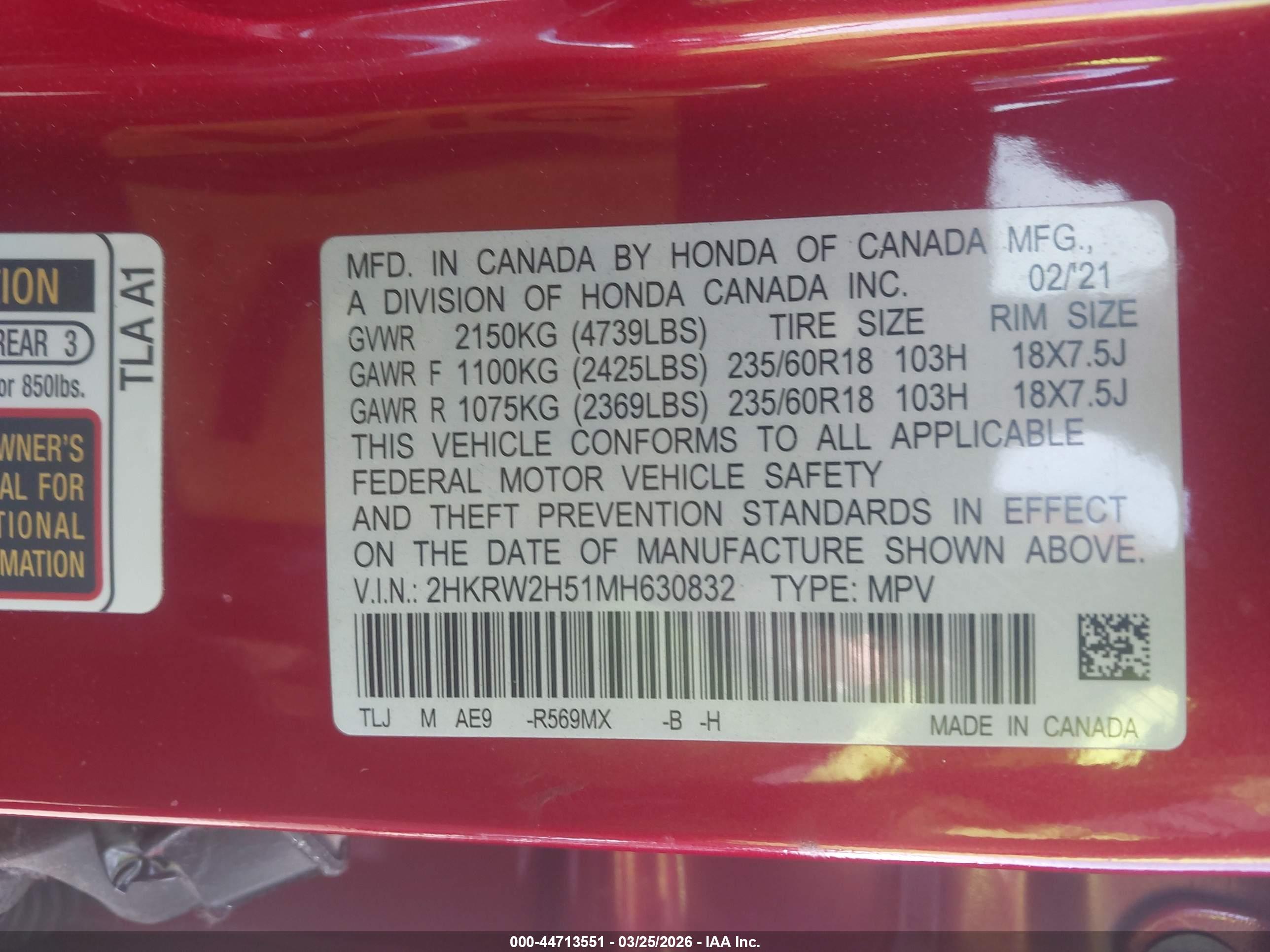 HONDA CR-V image 9