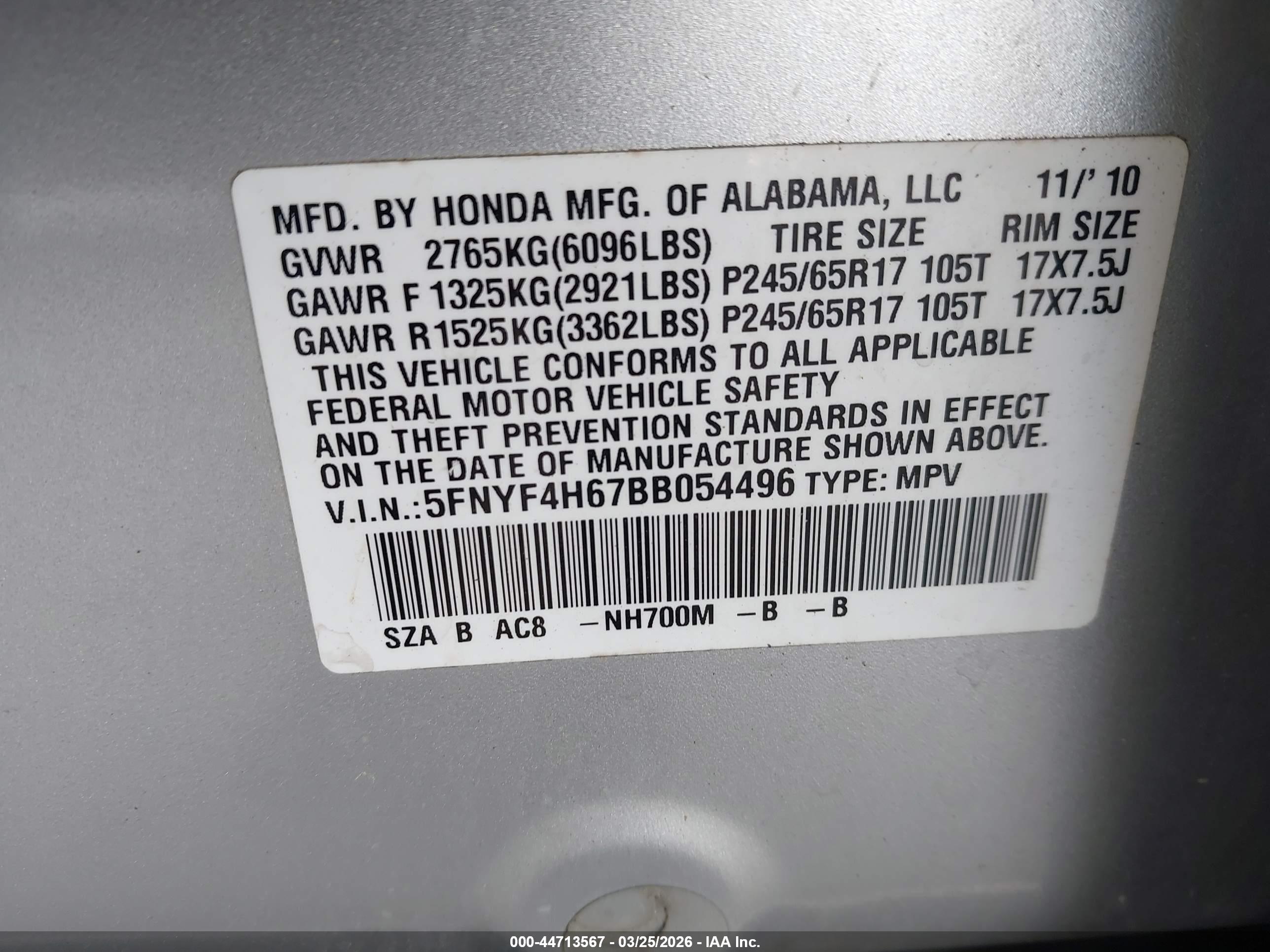 HONDA PILOT image 9