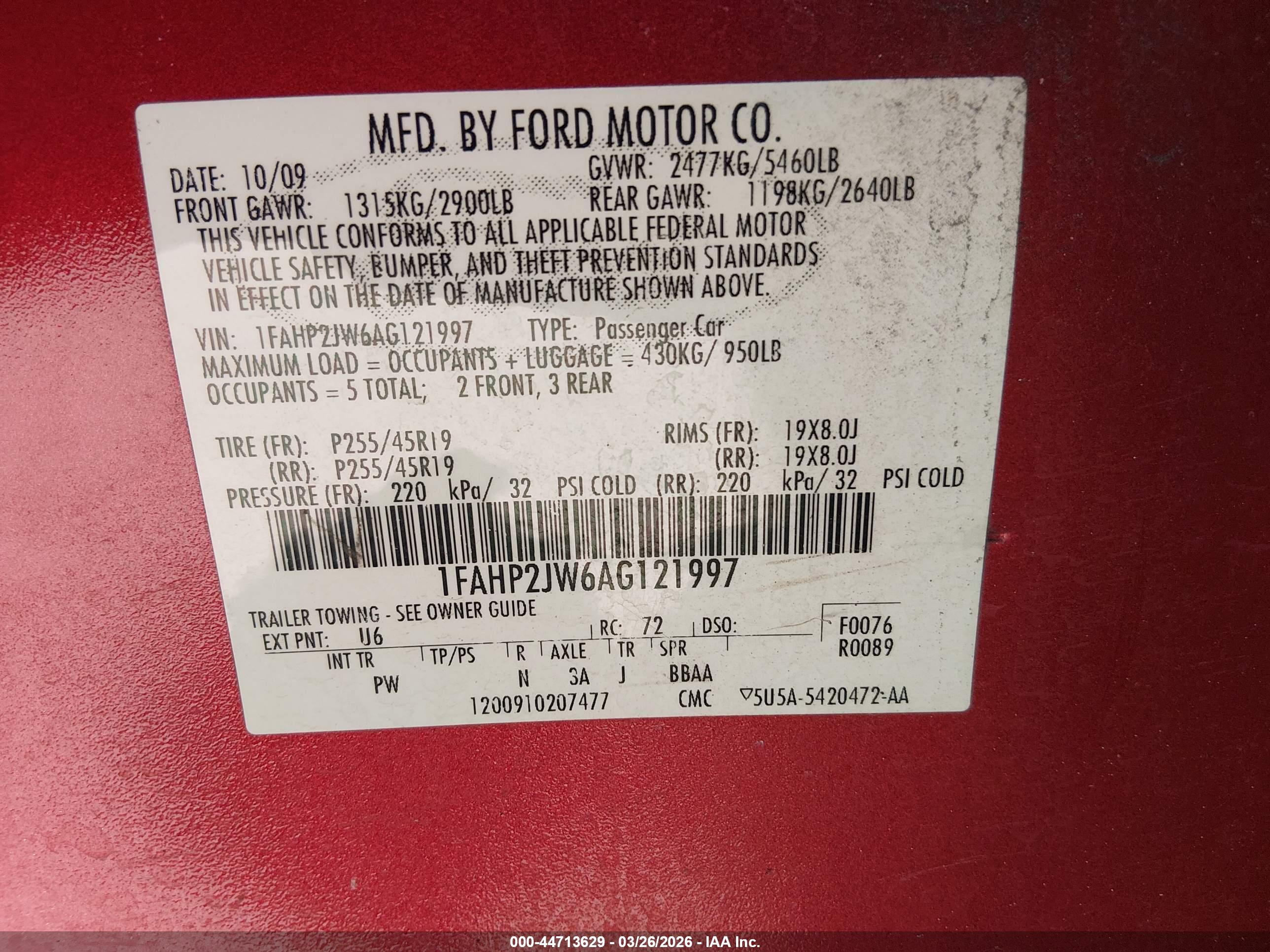 FORD TAURUS image 9