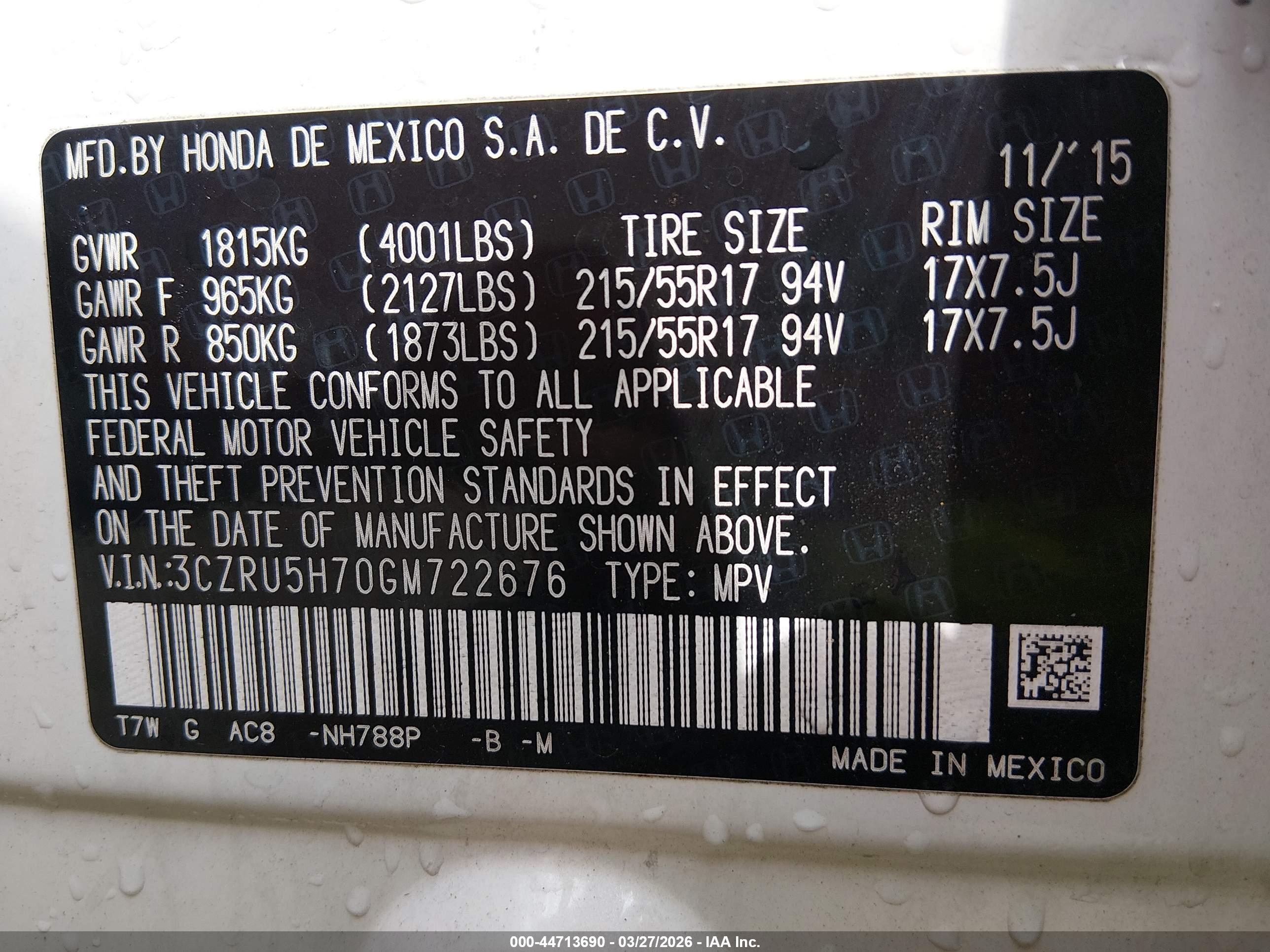 HONDA HR-V image 9