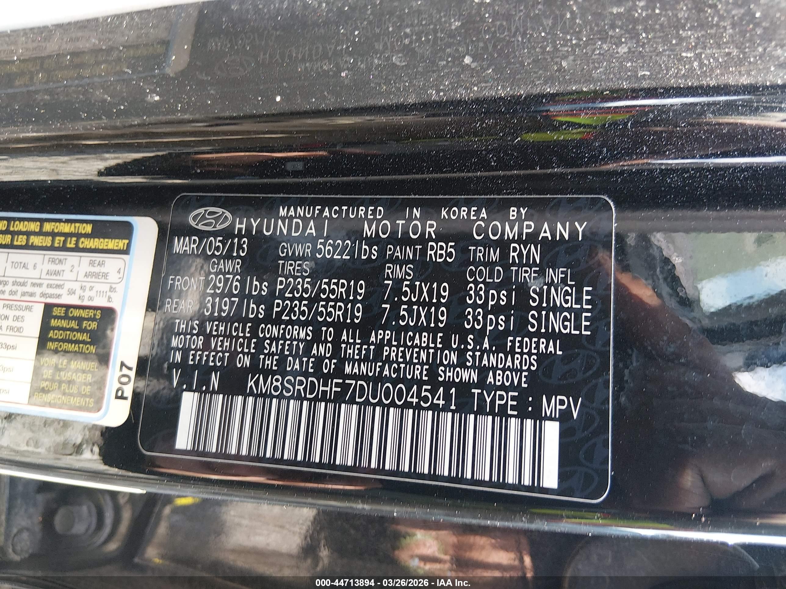 HYUNDAI SANTA image 9