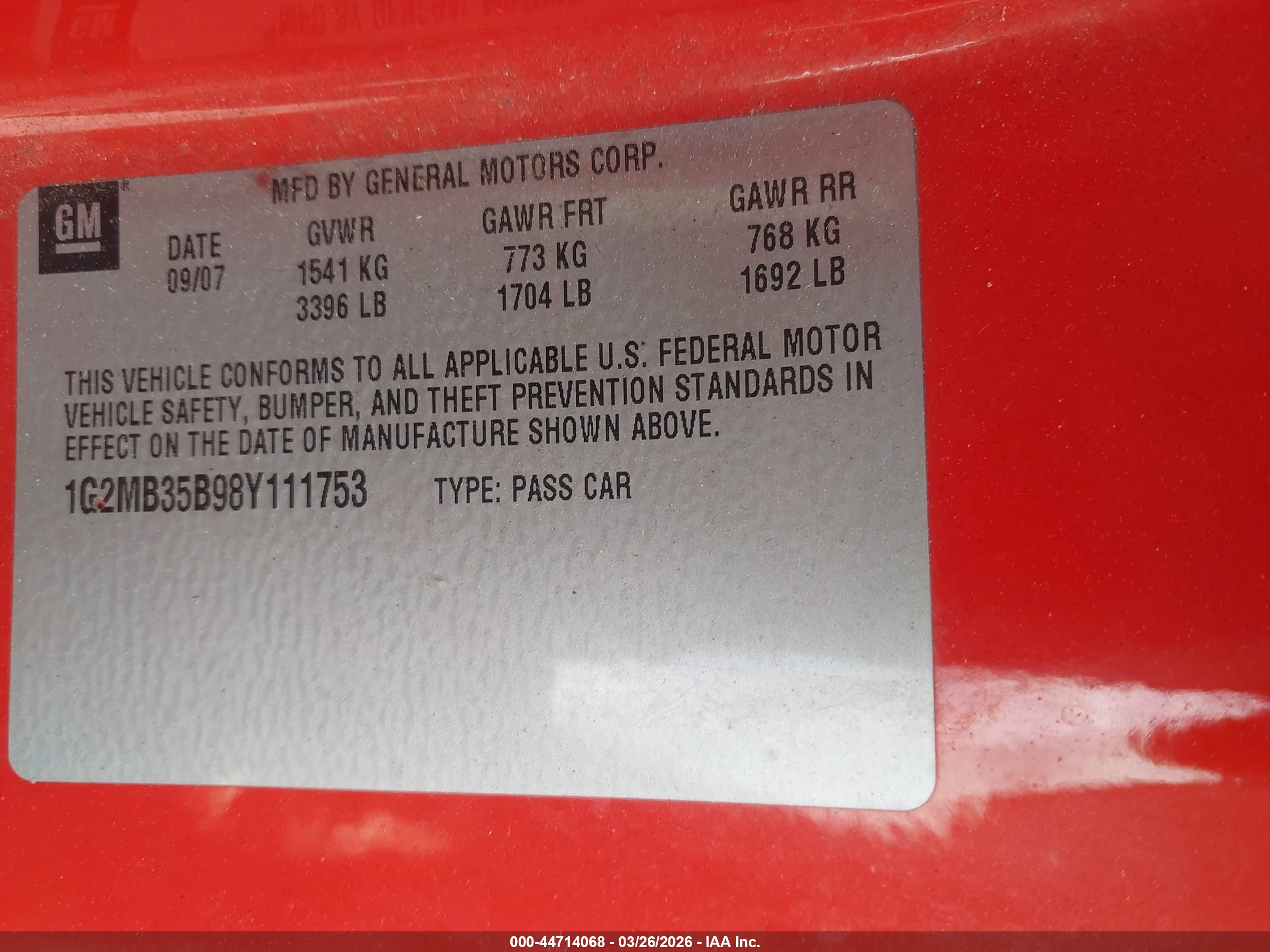 PONTIAC SOLSTICE image 9