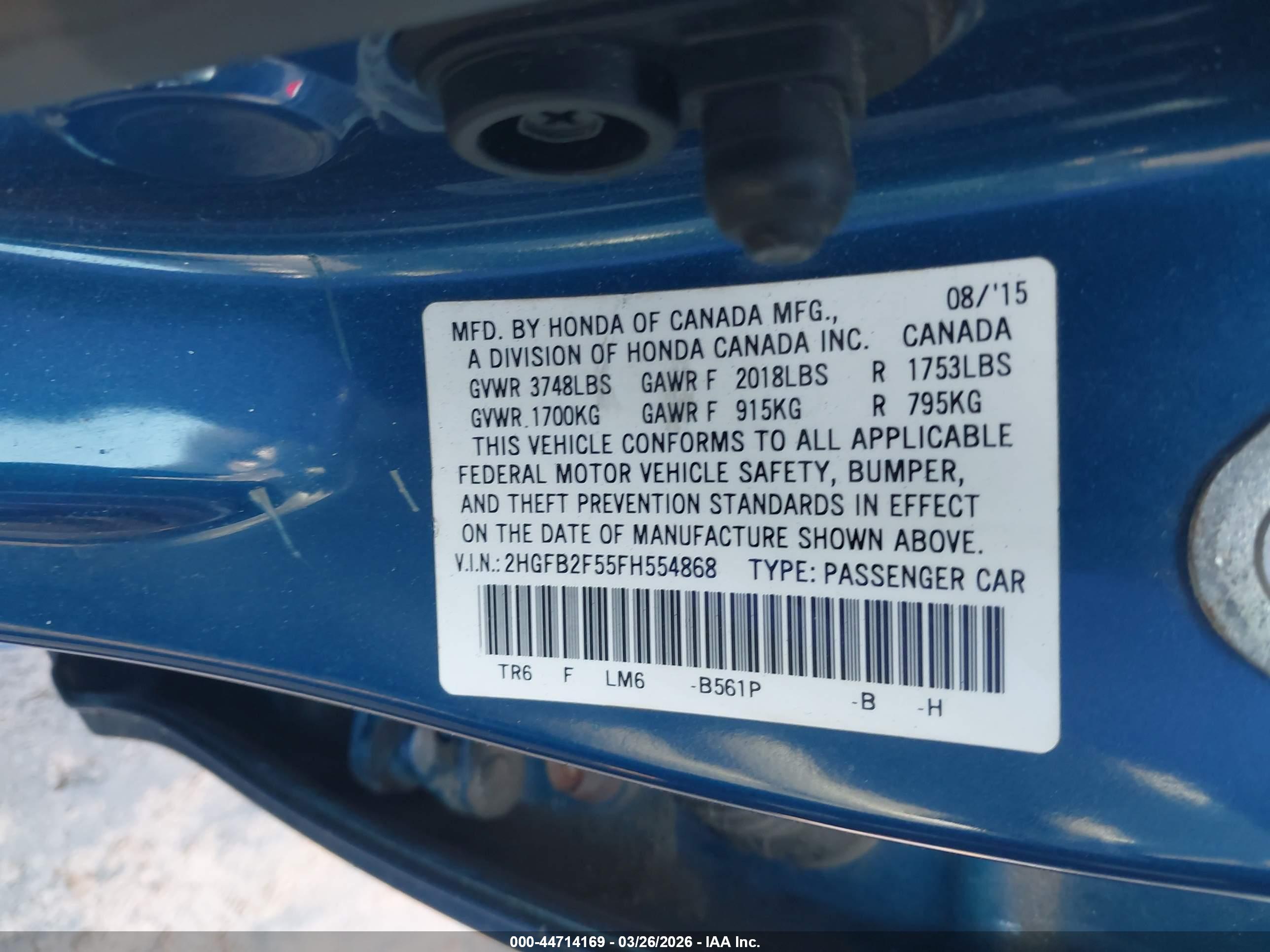 HONDA CIVIC image 9