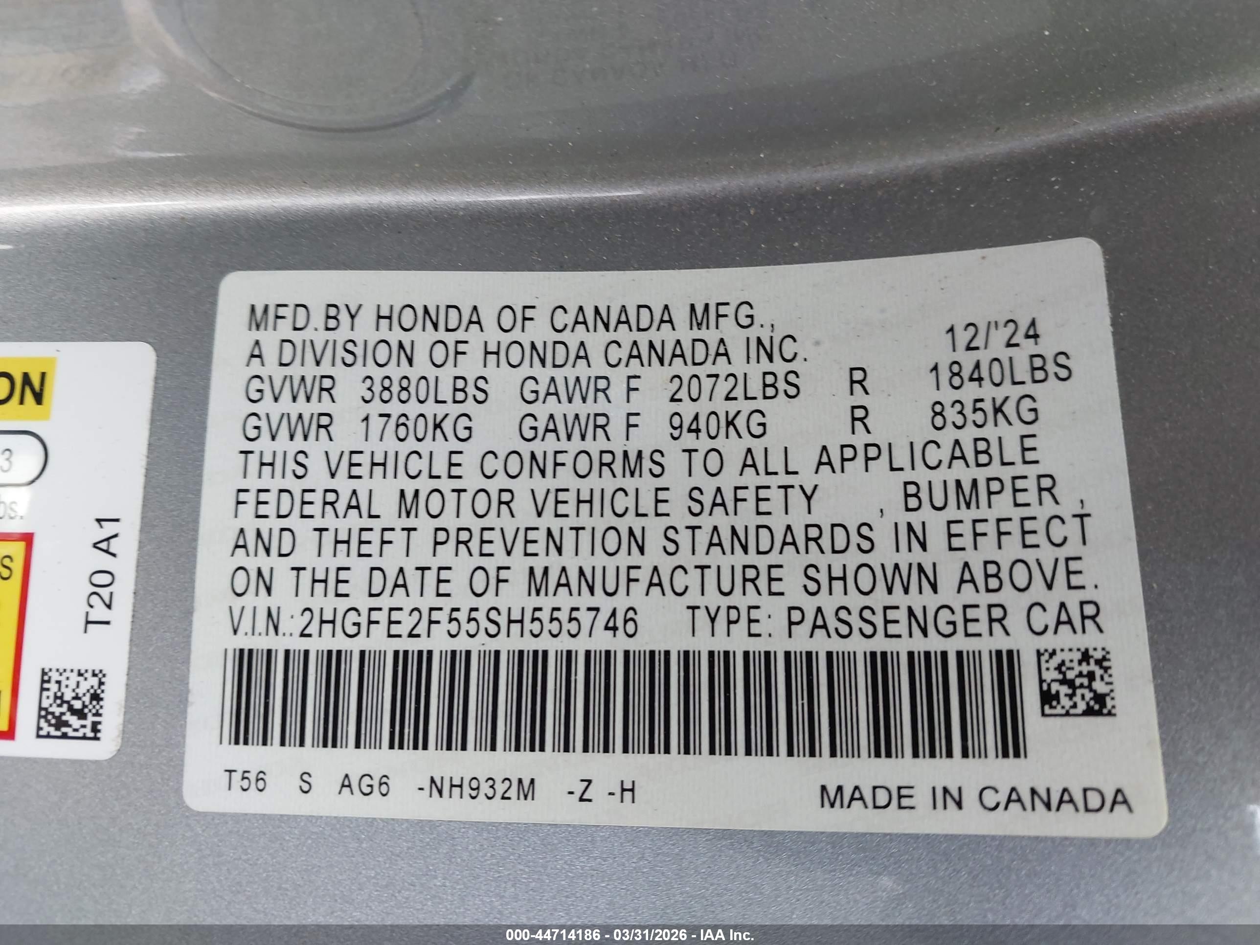 HONDA CIVIC image 9