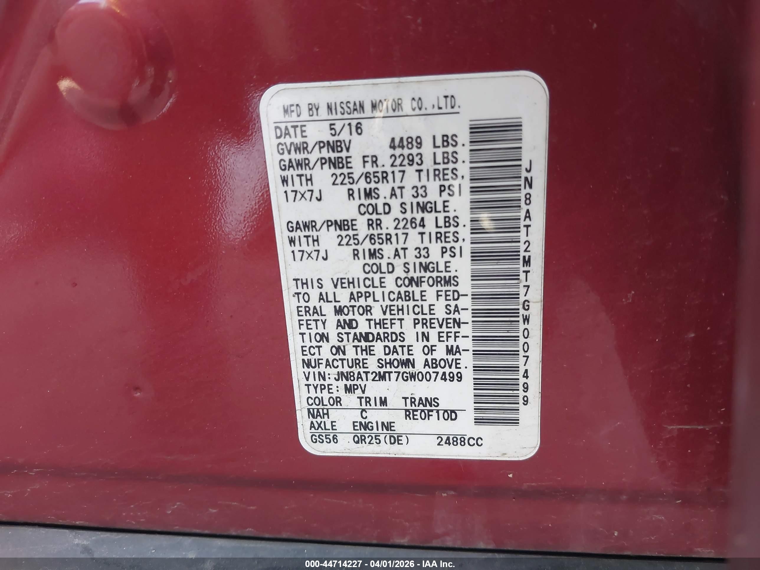 NISSAN ROGUE image 9