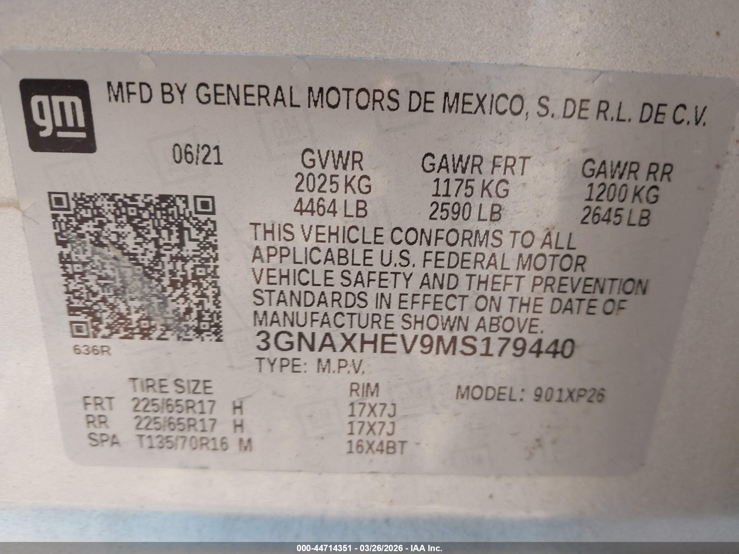CHEVROLET EQUINOX image 9