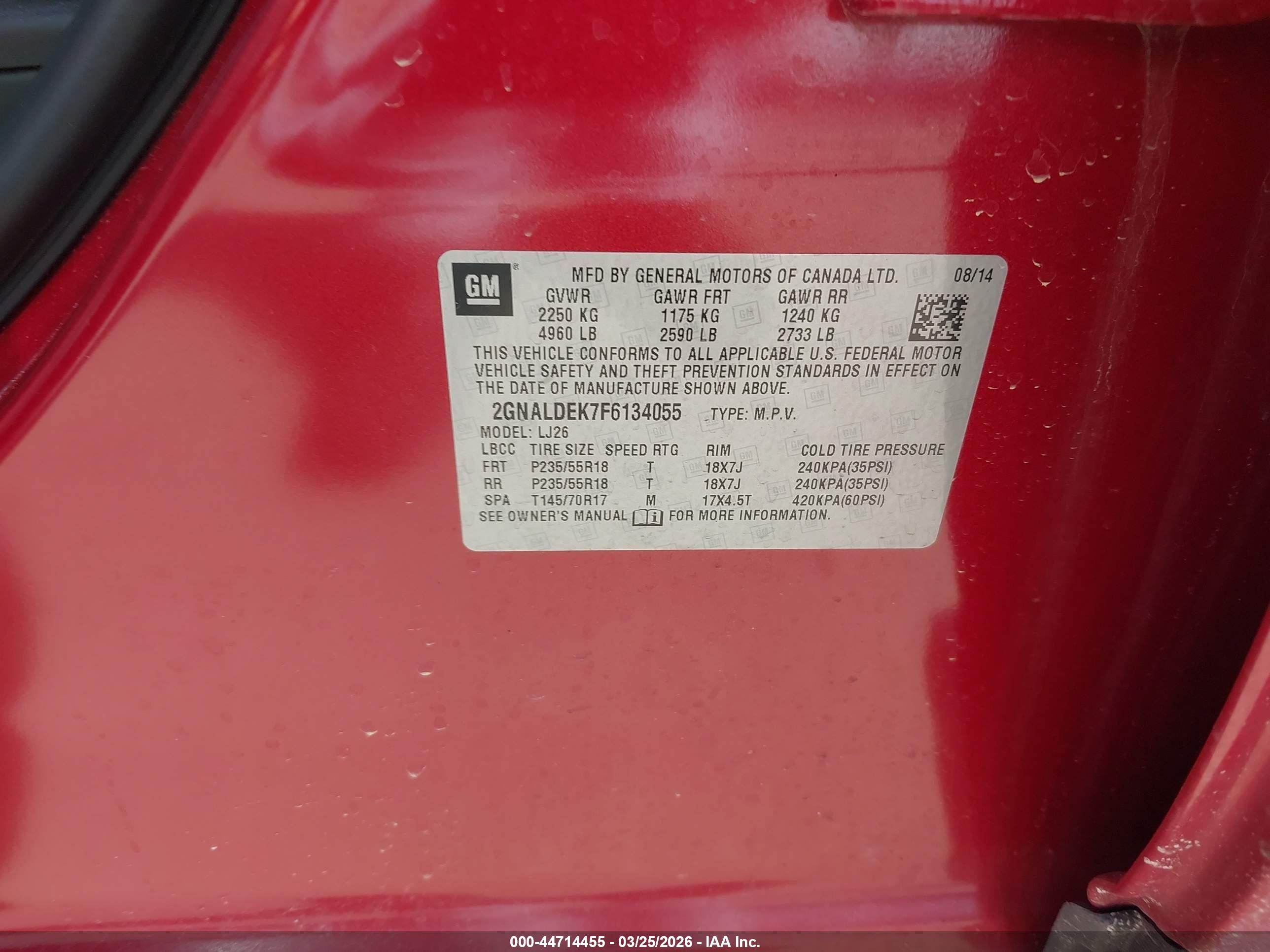CHEVROLET EQUINOX image 9