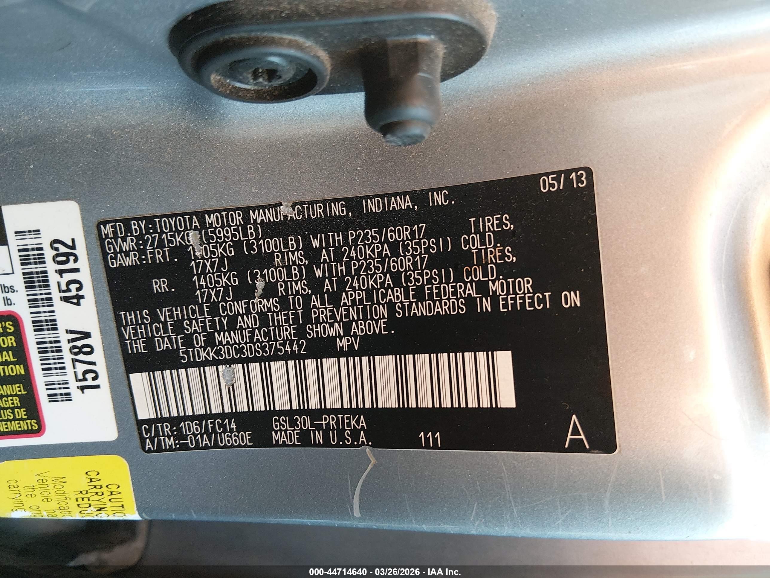 TOYOTA SIENNA image 9